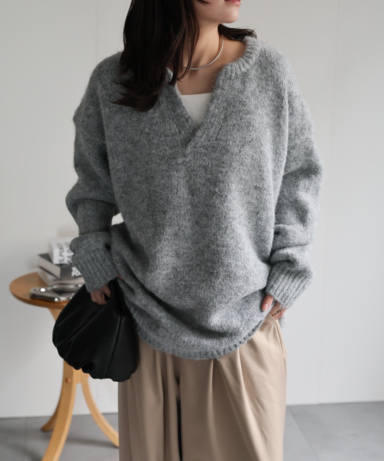 model：156cm 着用サイズ：FREE