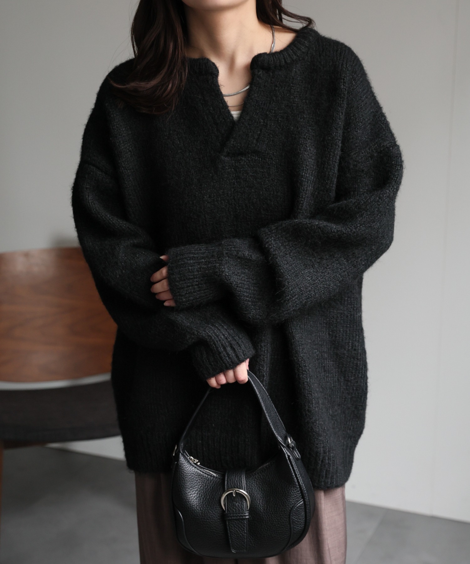 model：156cm 着用サイズ：FREE