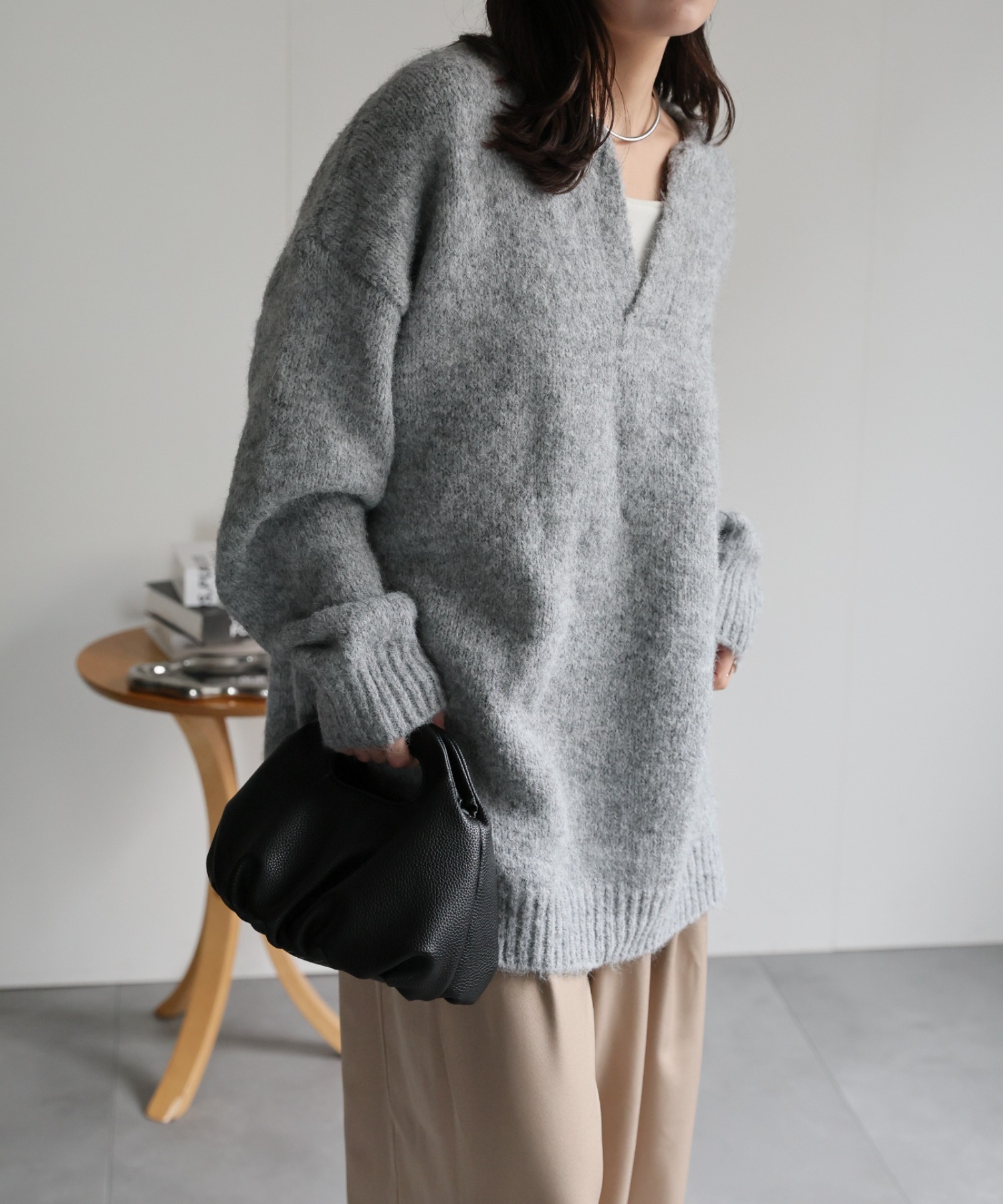 model：156cm 着用サイズ：FREE