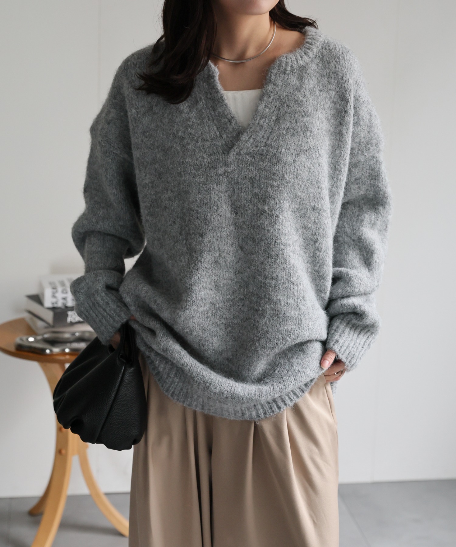 model：156cm 着用サイズ：FREE