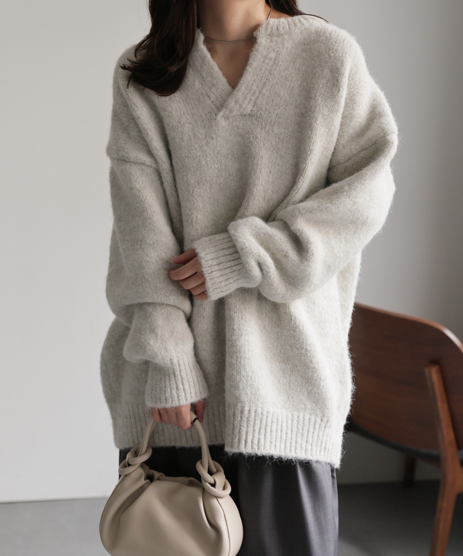 model：156cm 着用サイズ：FREE