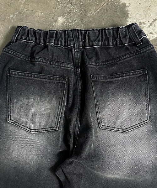 A'GEM/9 × .kom 『A'gem/エージェム』ワイドデニムパンツ A'gem│A'GEM