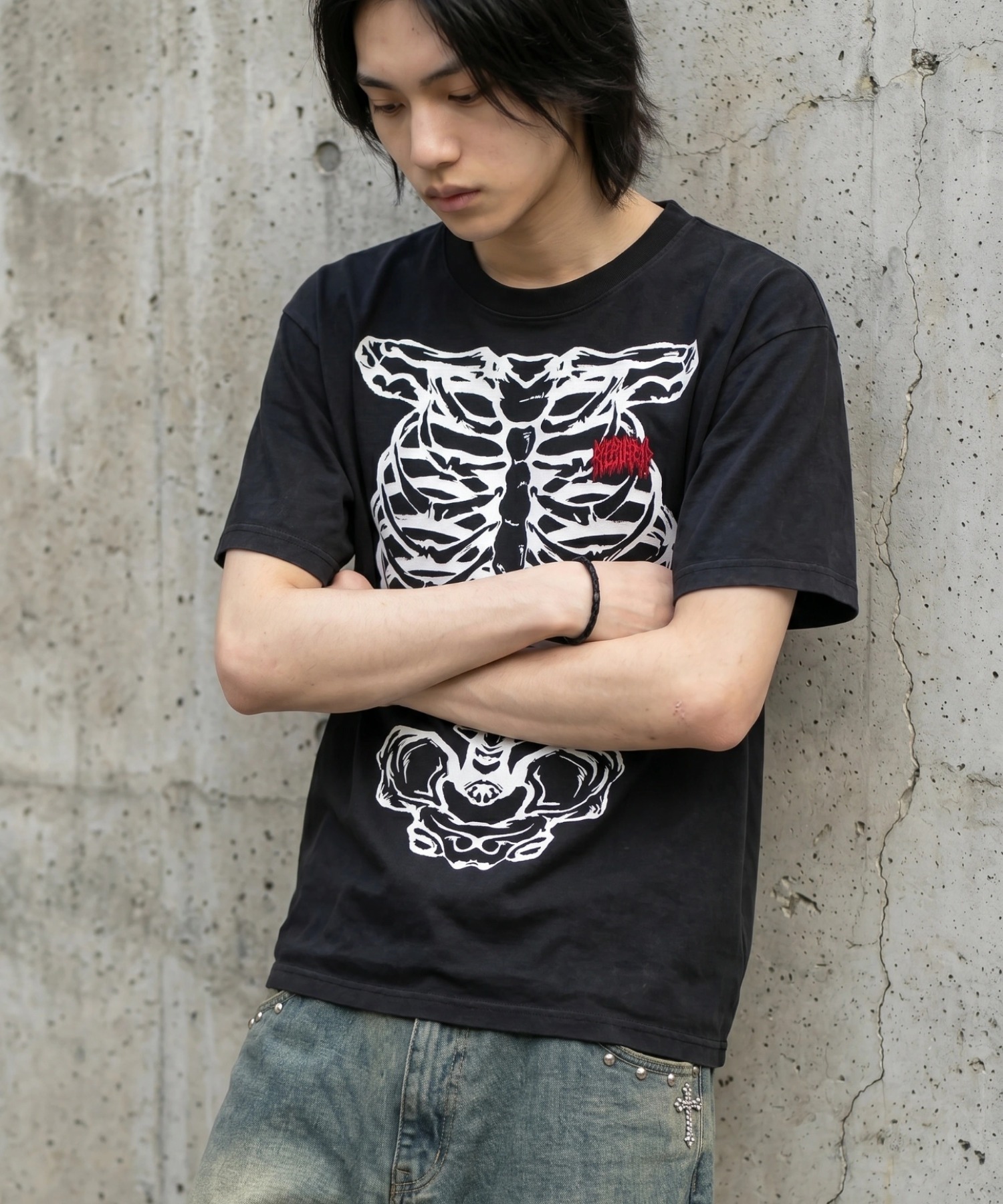 A'GEM/9 × .kom 『FREEDEE/フリーディー』スケルトングラフィック T