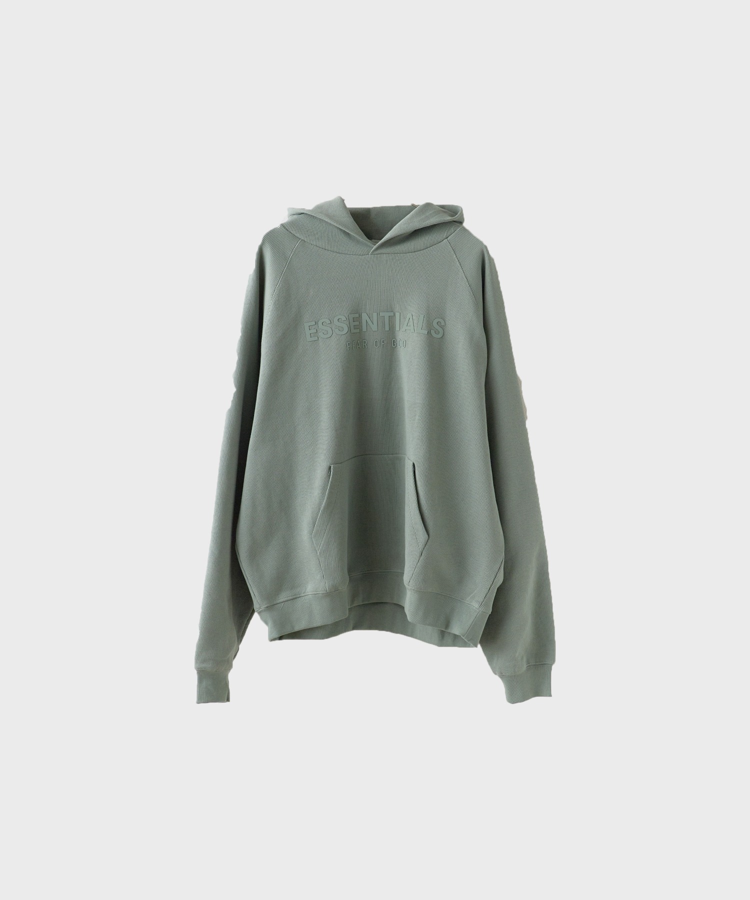 FOG ESSENTIALS Front Logo Raglan Waffle Hoodie — худи с логотипом спереди