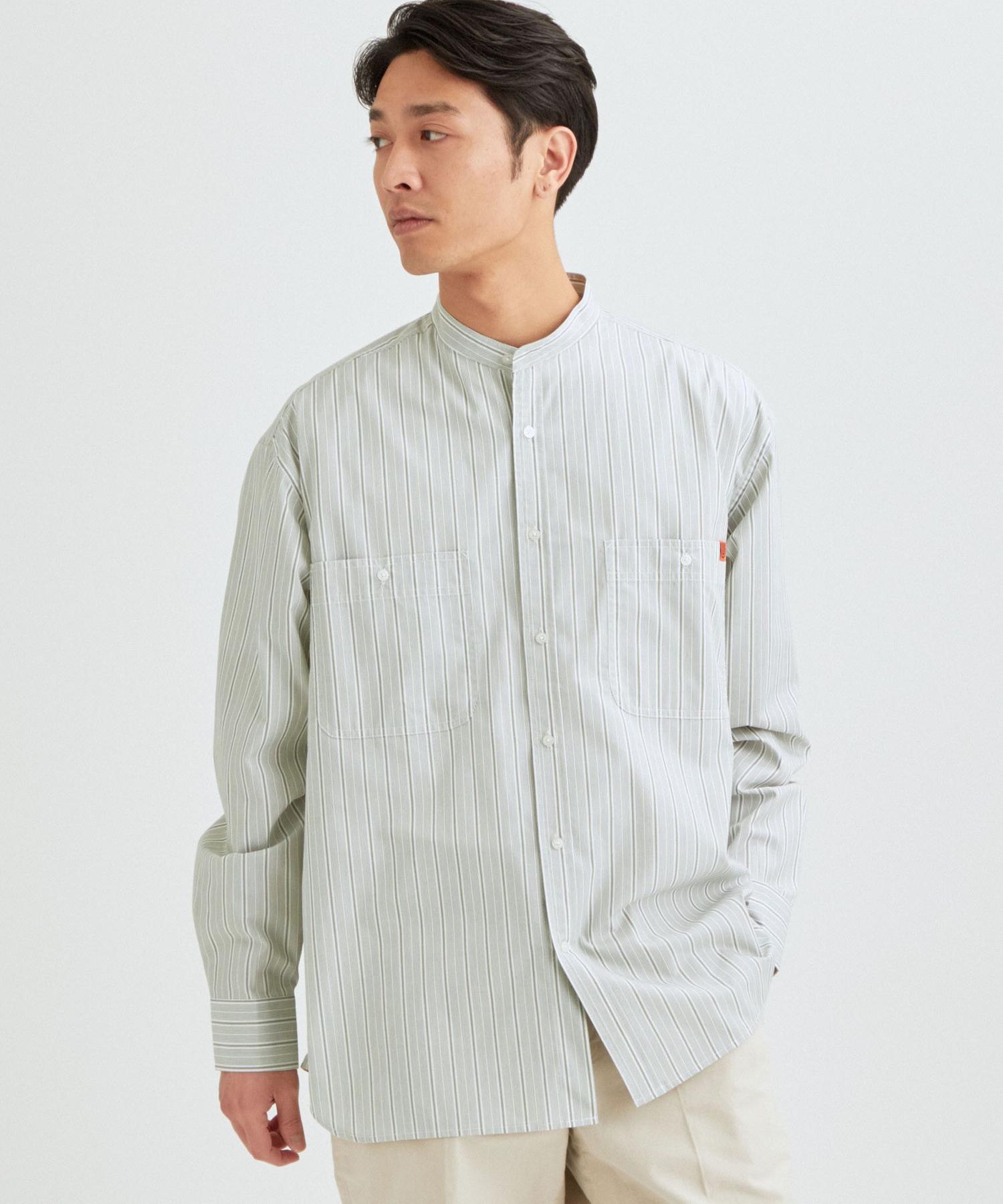 商品詳細 別注 ユニバーサル オーバーオール Universal Overall バンドカラー シャツ Green Label Relaxing グリーンレーベル リラクシング 公式通販