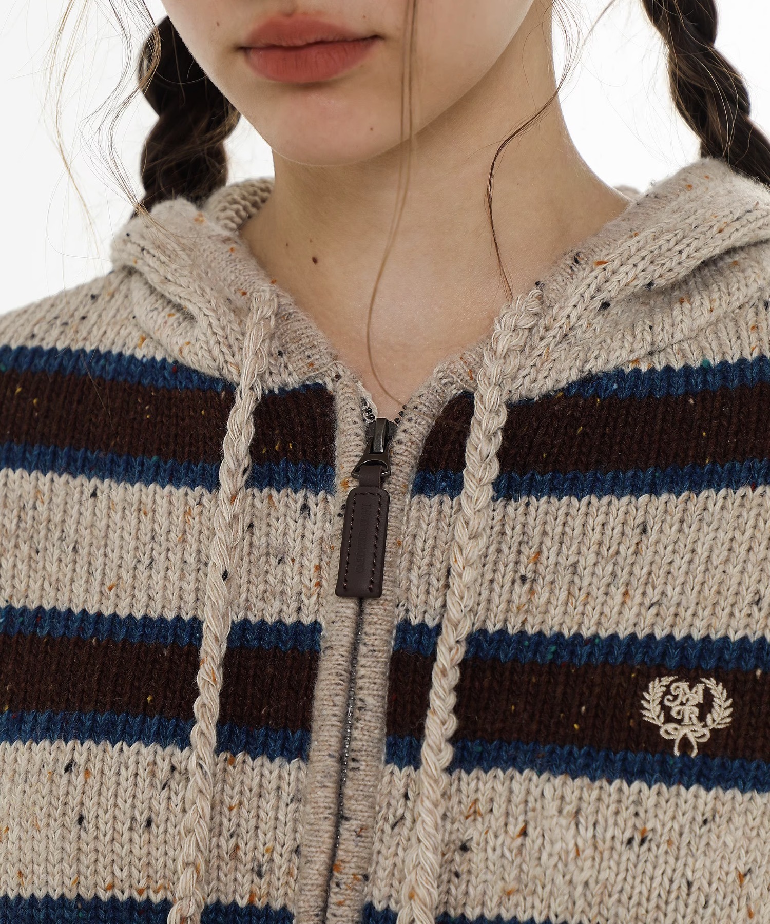 ストライプニットカーディガン KS0670【Moromoro2】【2024AW】