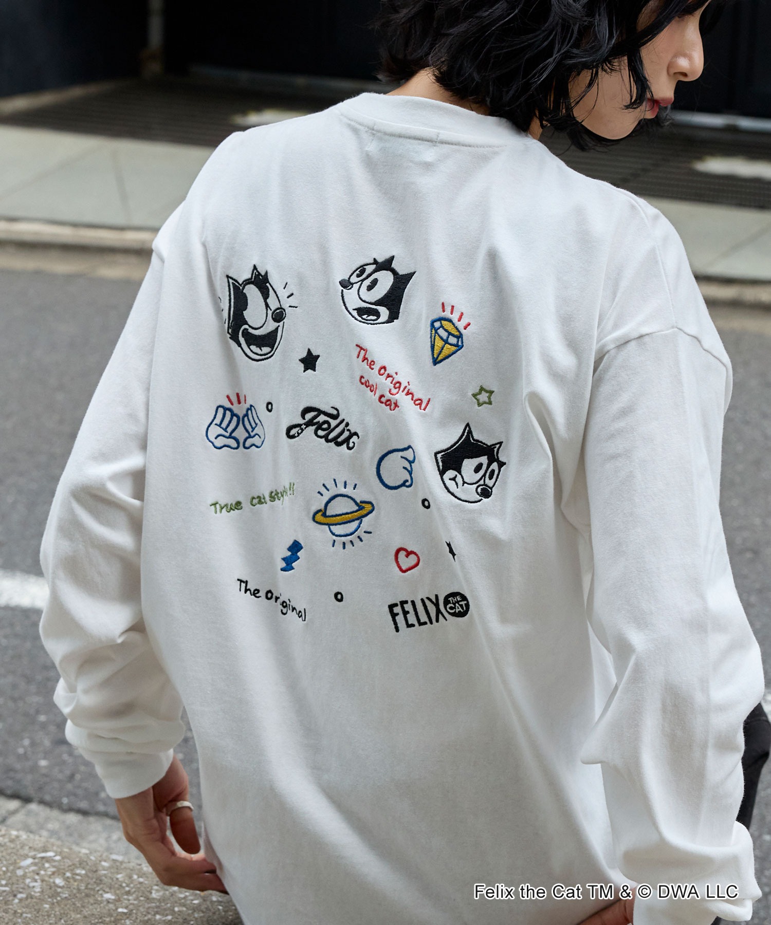 【FELIX】別注 ヴィンテージライク グラフィック ロゴ刺繍 アソートロンT