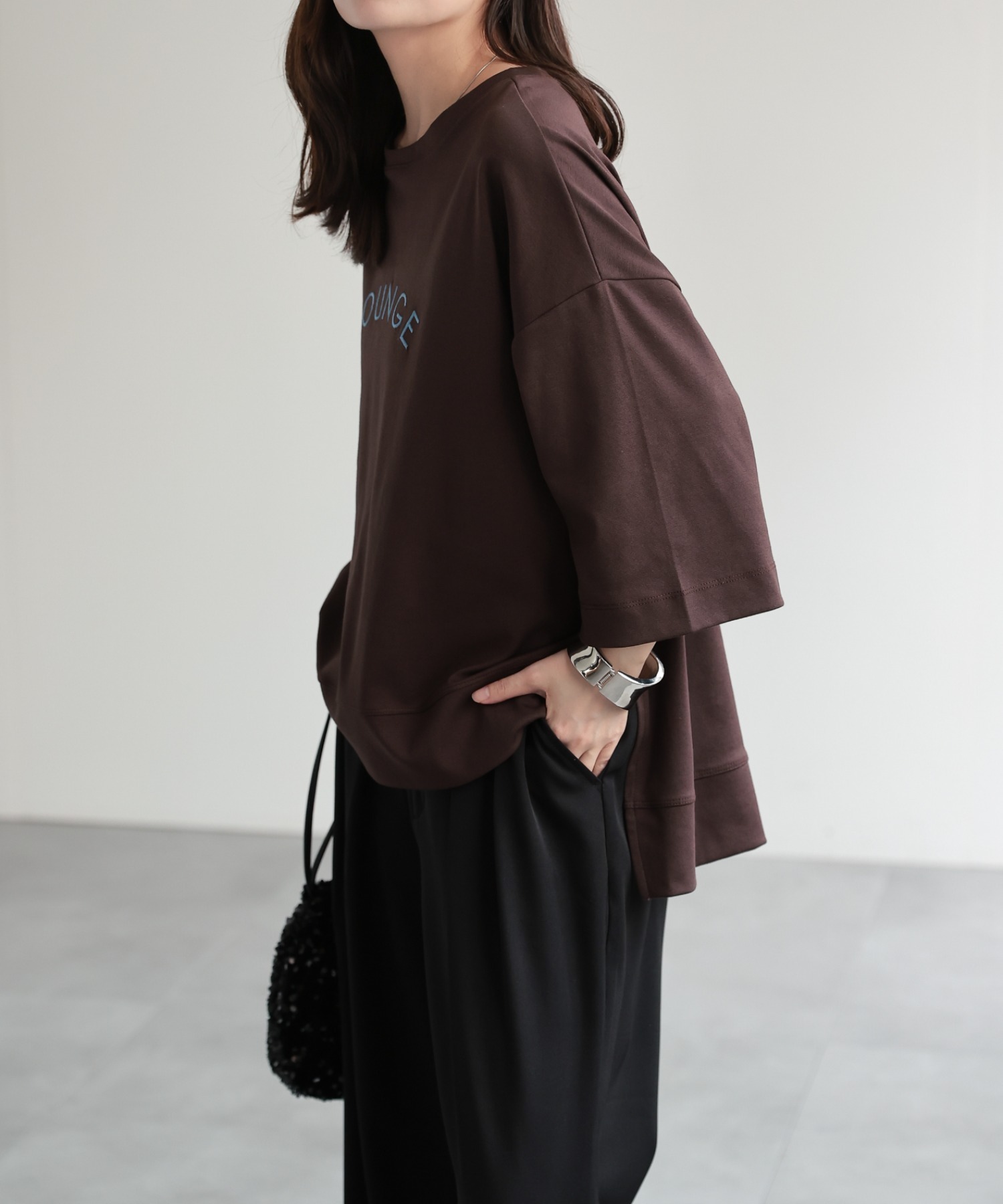 model：156cm 着用サイズ：FREE