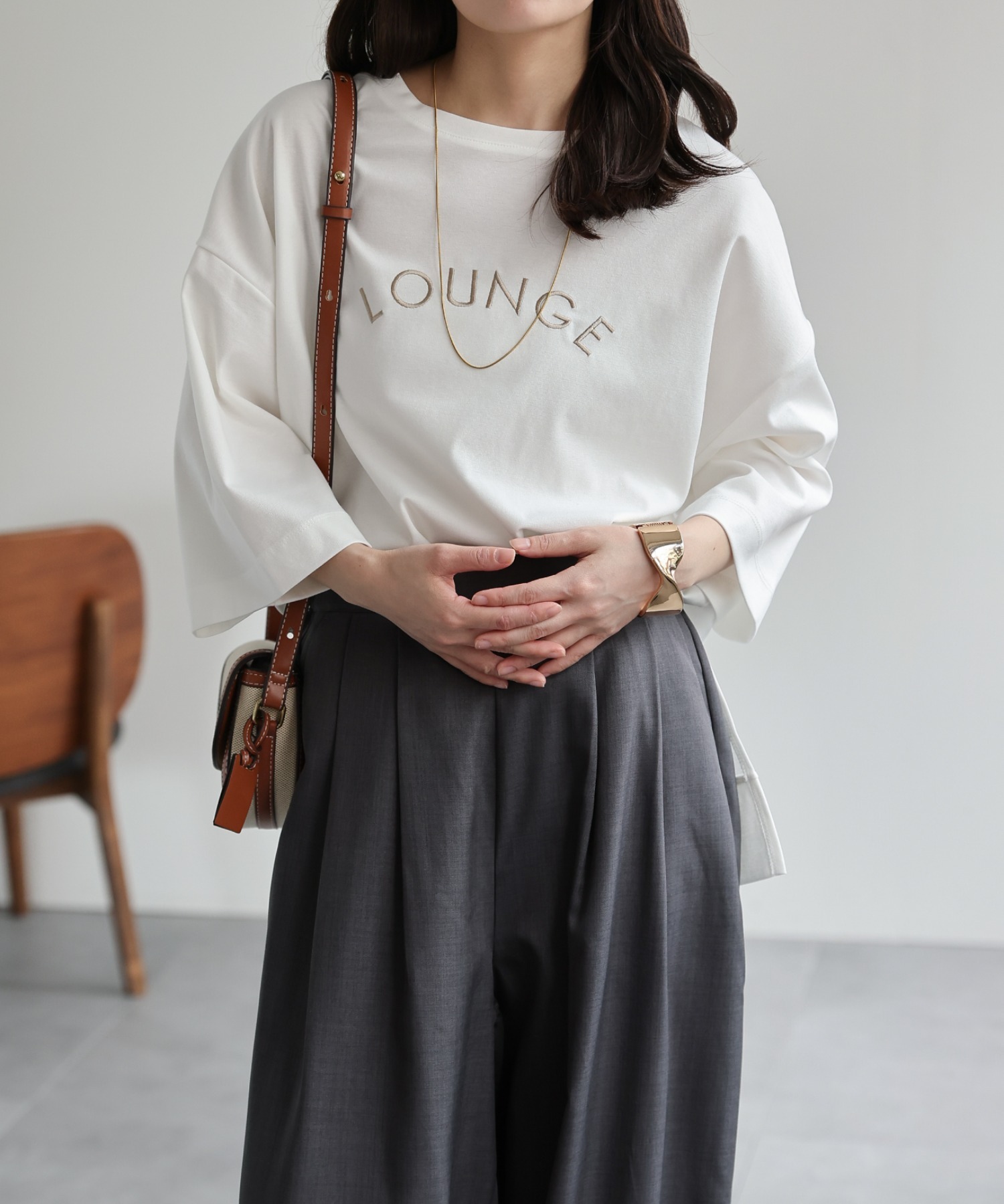model：156cm 着用サイズ：FREE