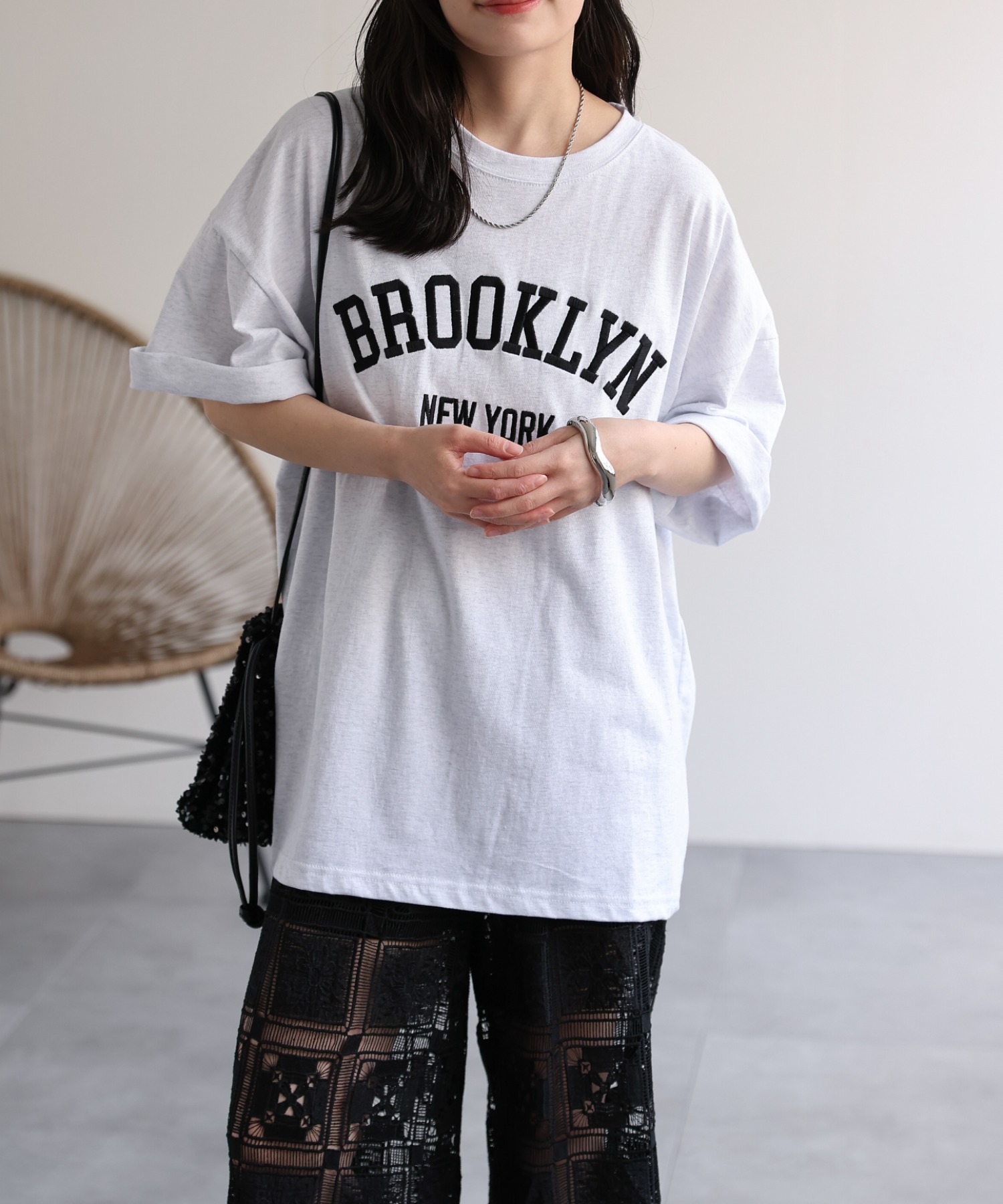 model：156cm 着用サイズ：FREE