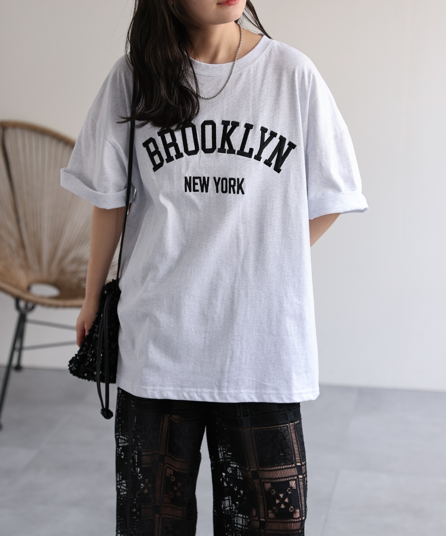 model：156cm 着用サイズ：FREE