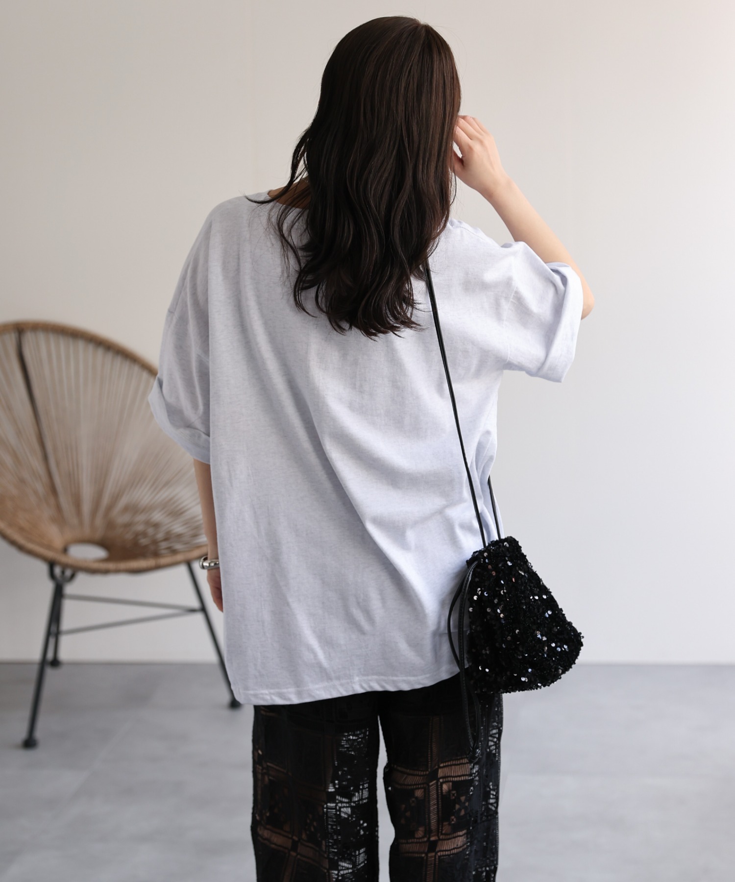 model：156cm 着用サイズ：FREE