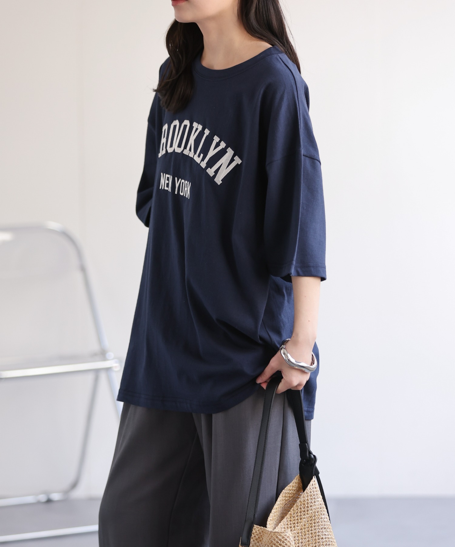 model：156cm 着用サイズ：FREE