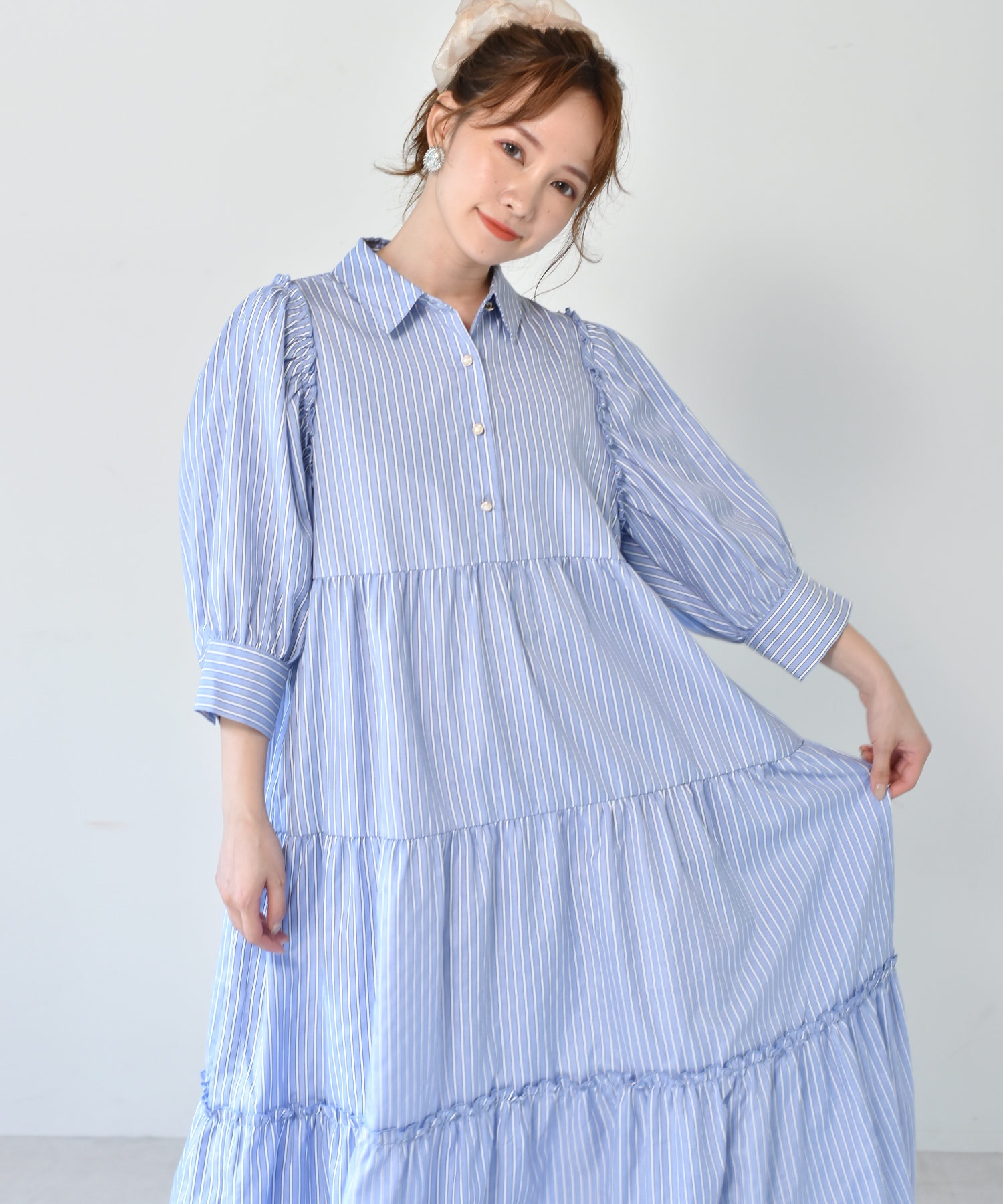 ティアードシャツワンピース Ems Excite Retro Girl Online Store レトロガールオンラインストア ティアードシャツワンピース Ems Excite Retro Girl Online Store レトロガールオンラインストア