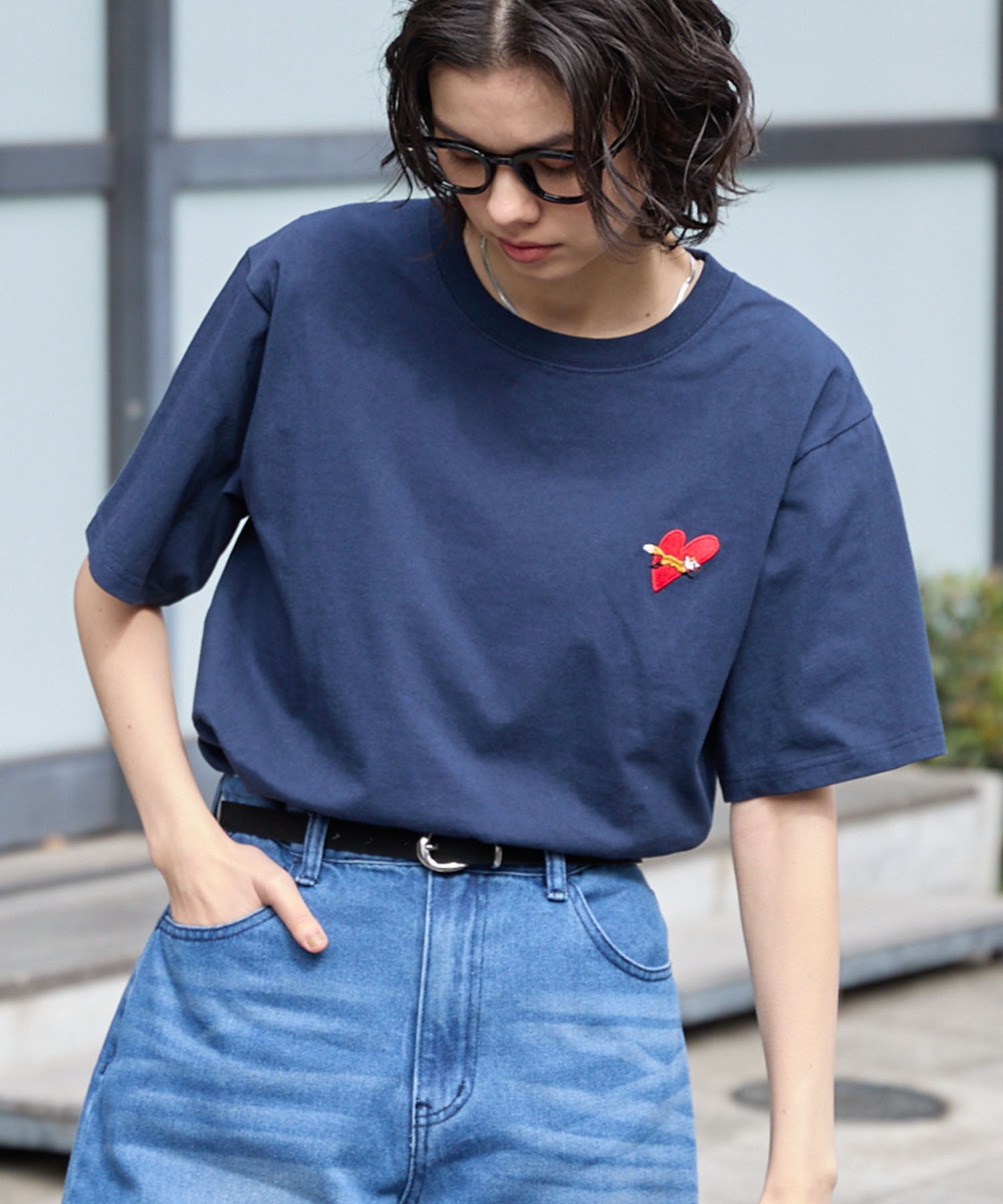 PENNEYS/ペニーズ 別注 THE FOX ロゴ ハートワッペン刺繍 オーバー