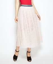 PINSジャカード総柄チュールプリーツロングSK