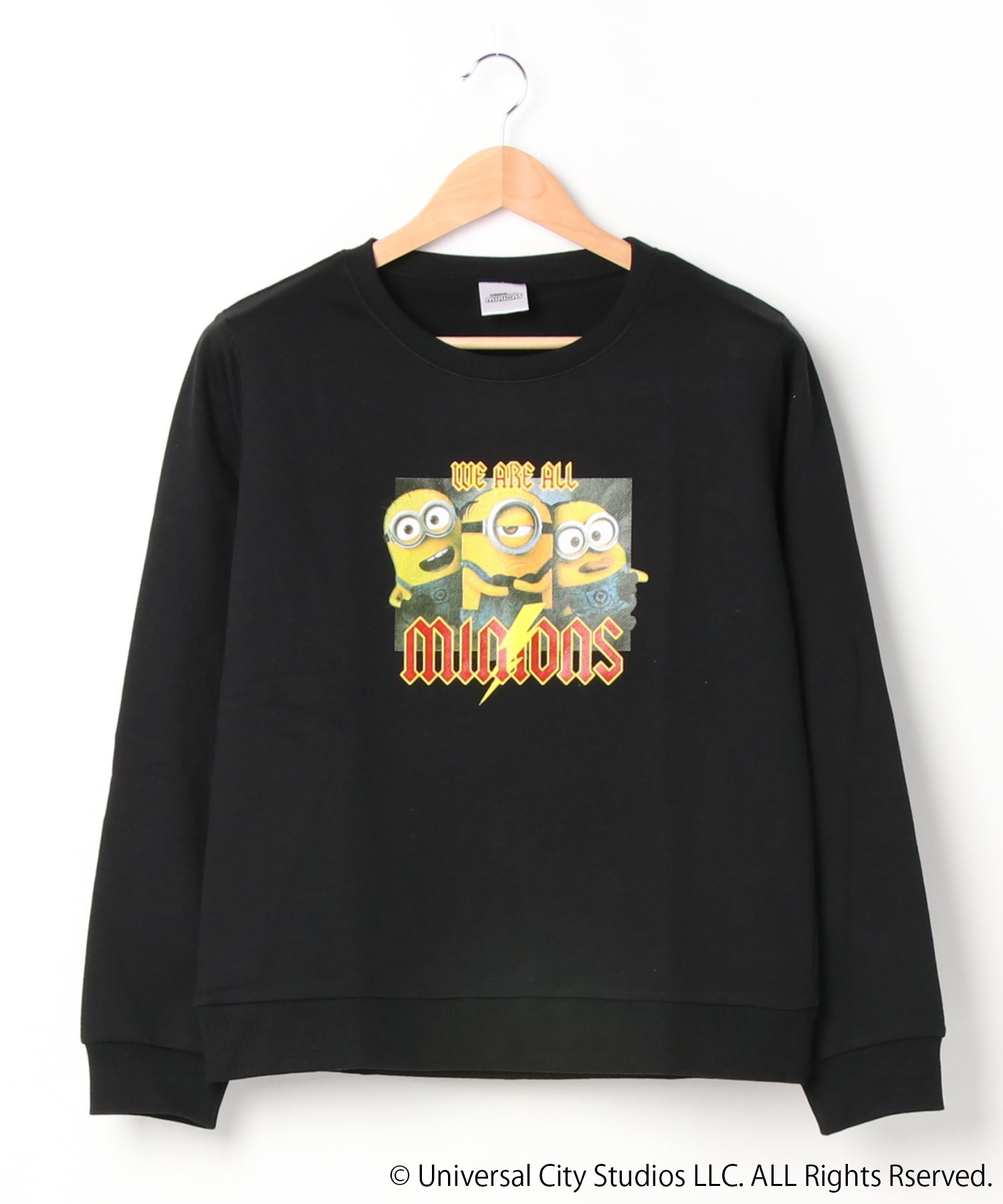 Minions 売り込み ミニオン 裏毛刺繍トレーナー キャラクターデザイン スウェット ユニセックス