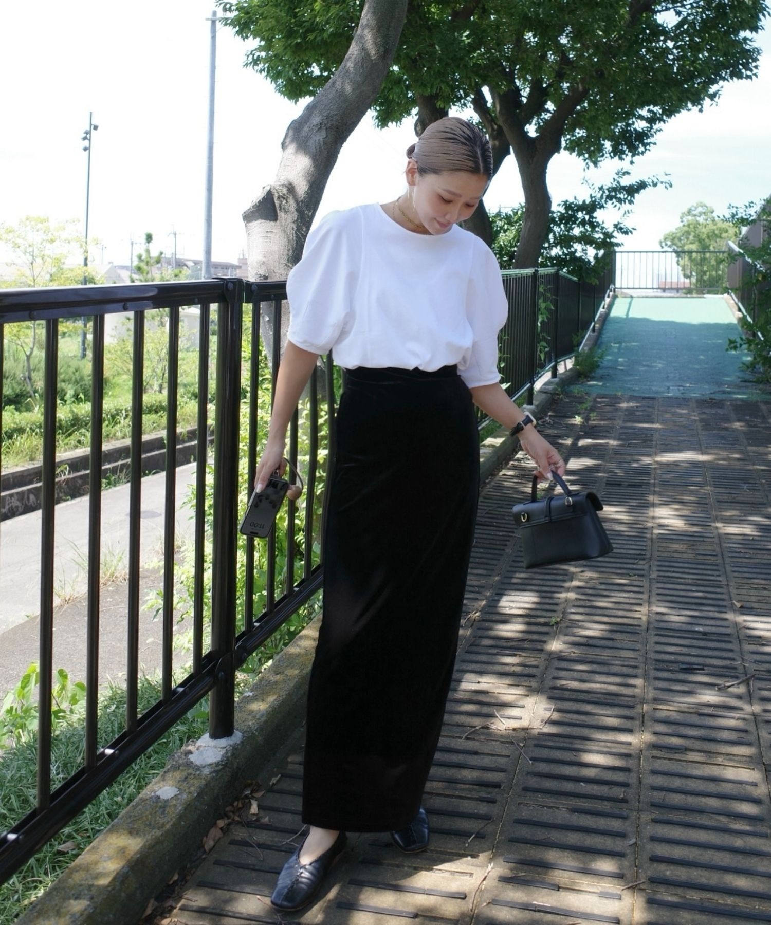 model：H163 着用サイズ：FREE