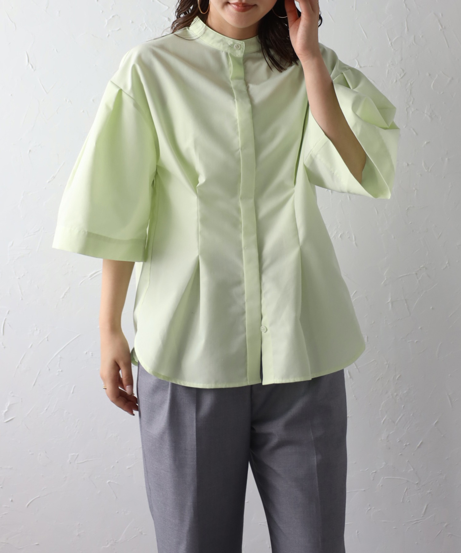 model：H160 着用サイズ：FREE
