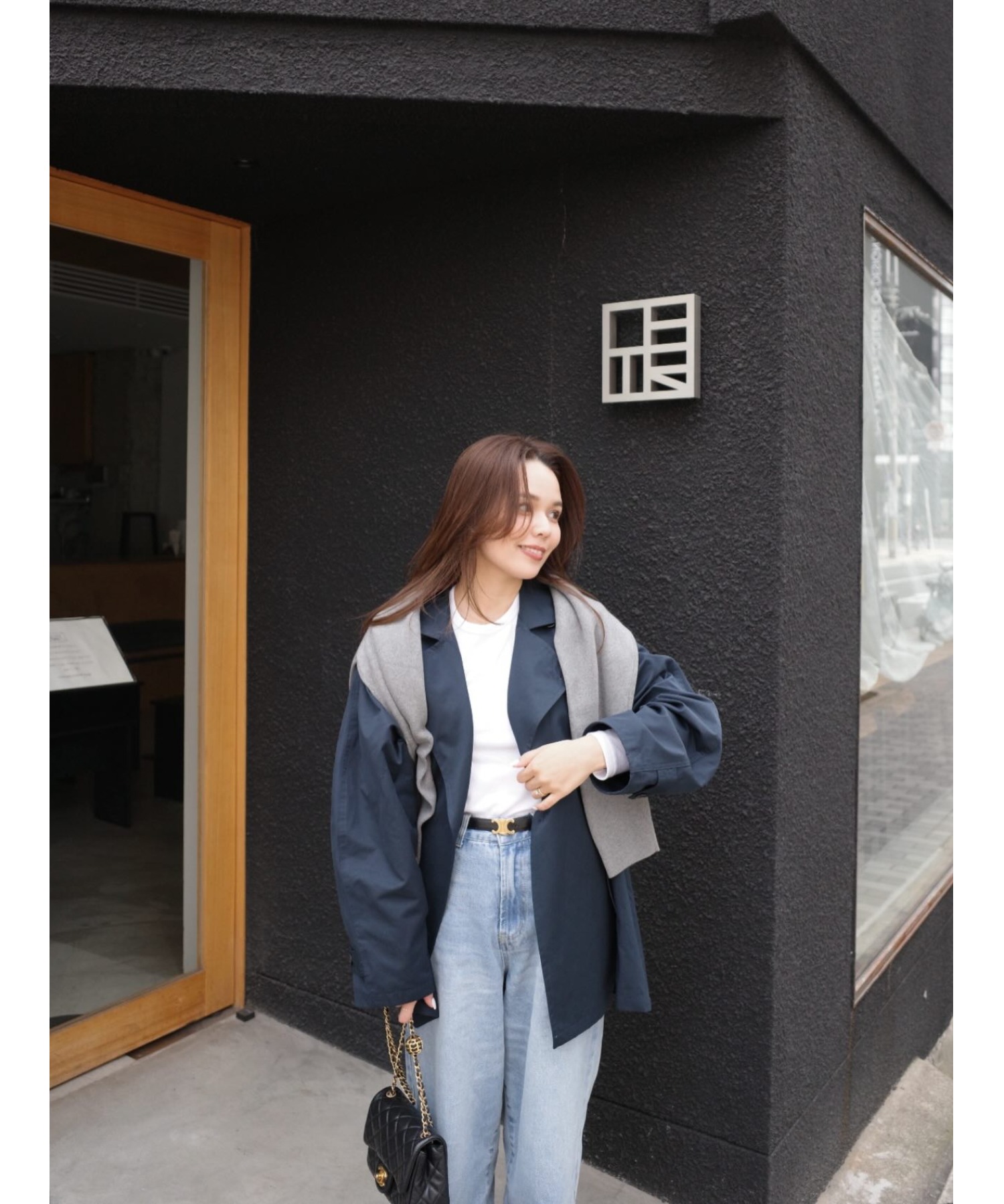 model：H154 着用サイズ：FREE