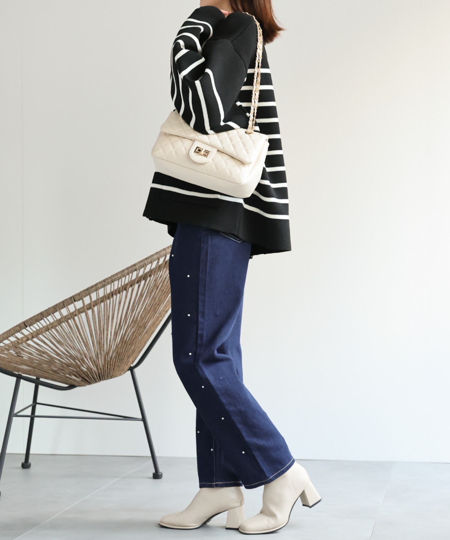 model：162cm 着用サイズ：M
