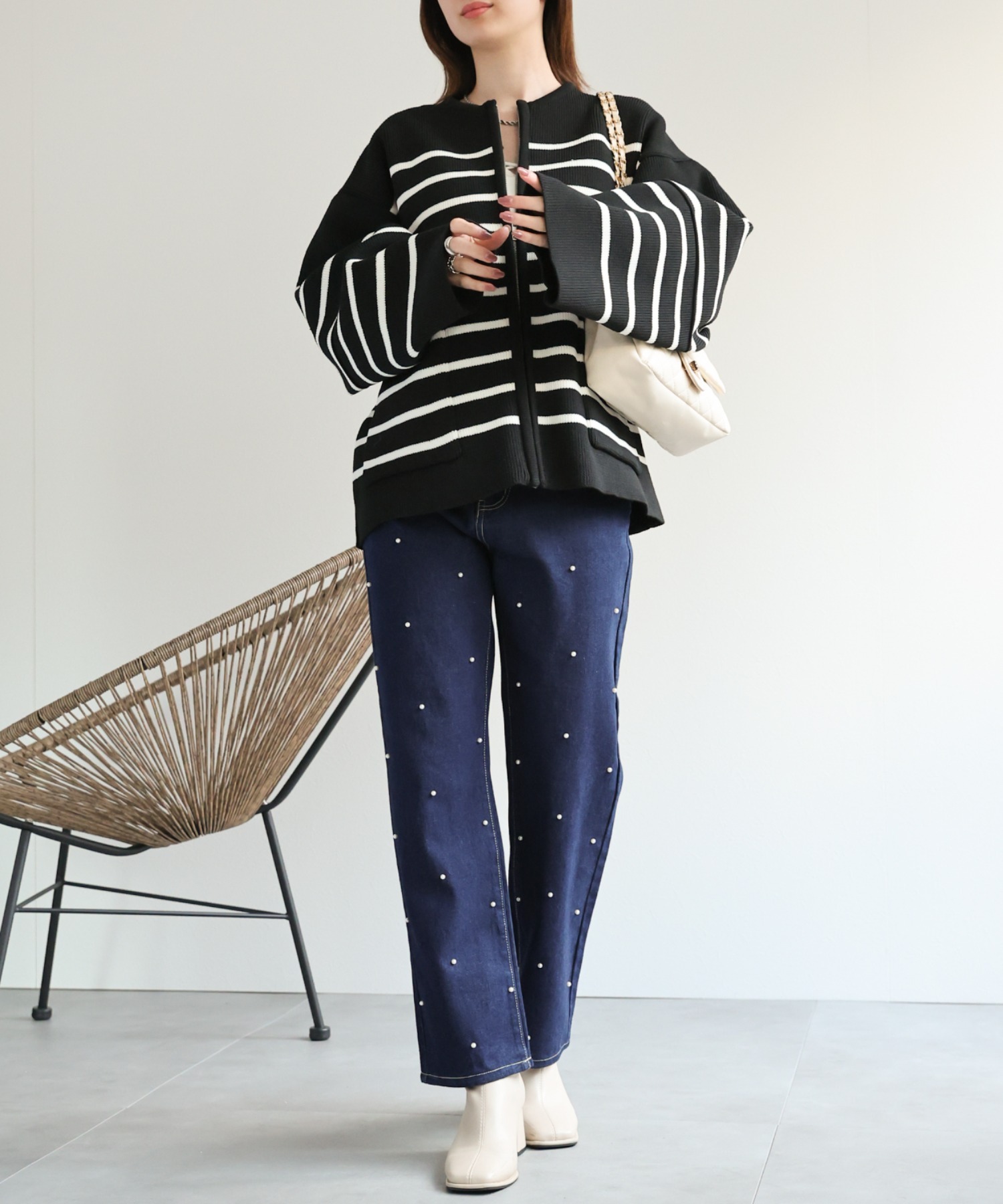 model：162cm 着用サイズ：M