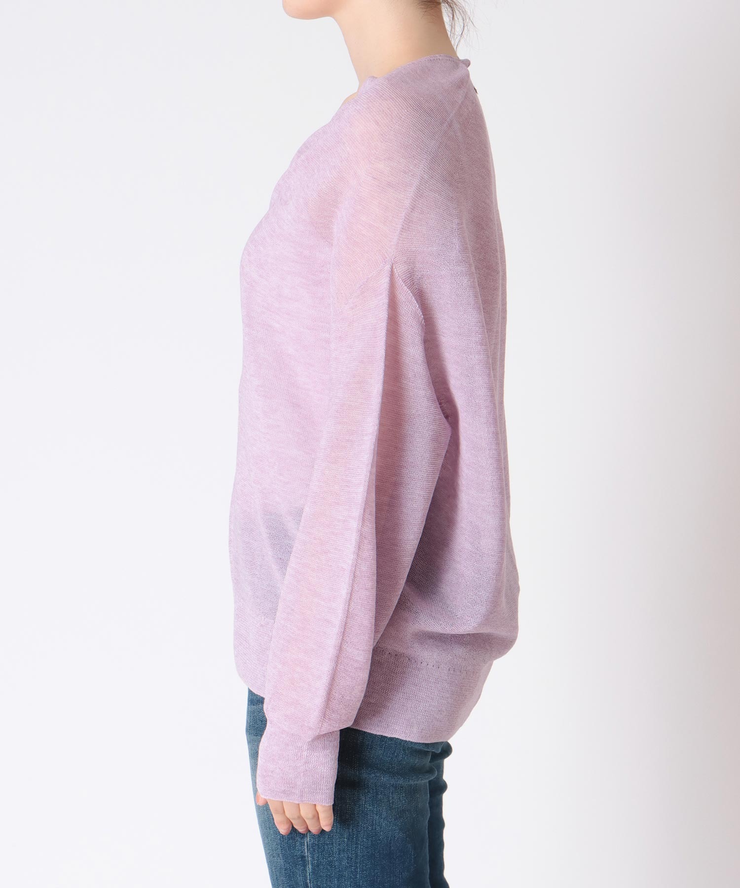 麻混ホールガーメントカーディガン