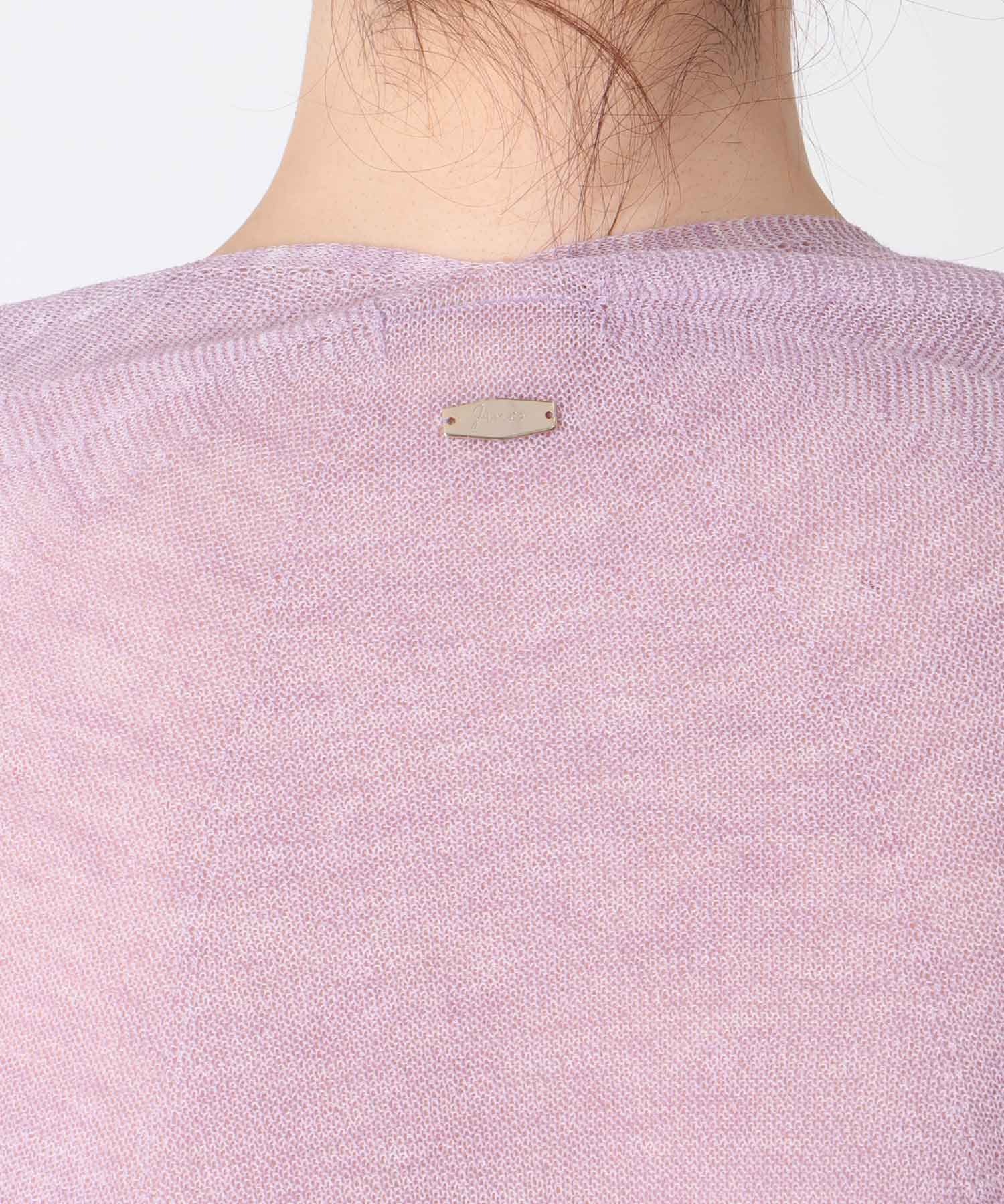 麻混ホールガーメントカーディガン