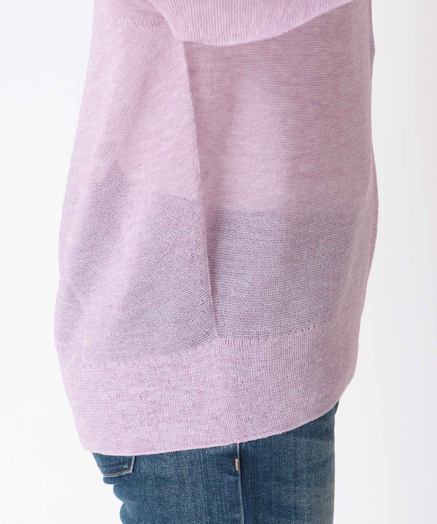 麻混ホールガーメントカーディガン