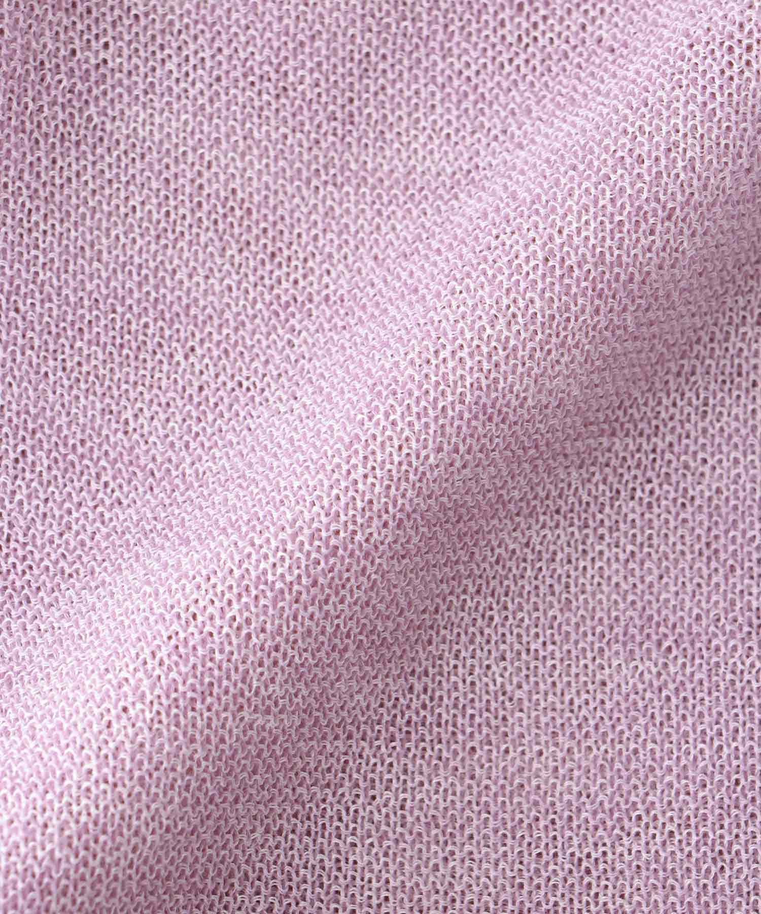 麻混ホールガーメントカーディガン