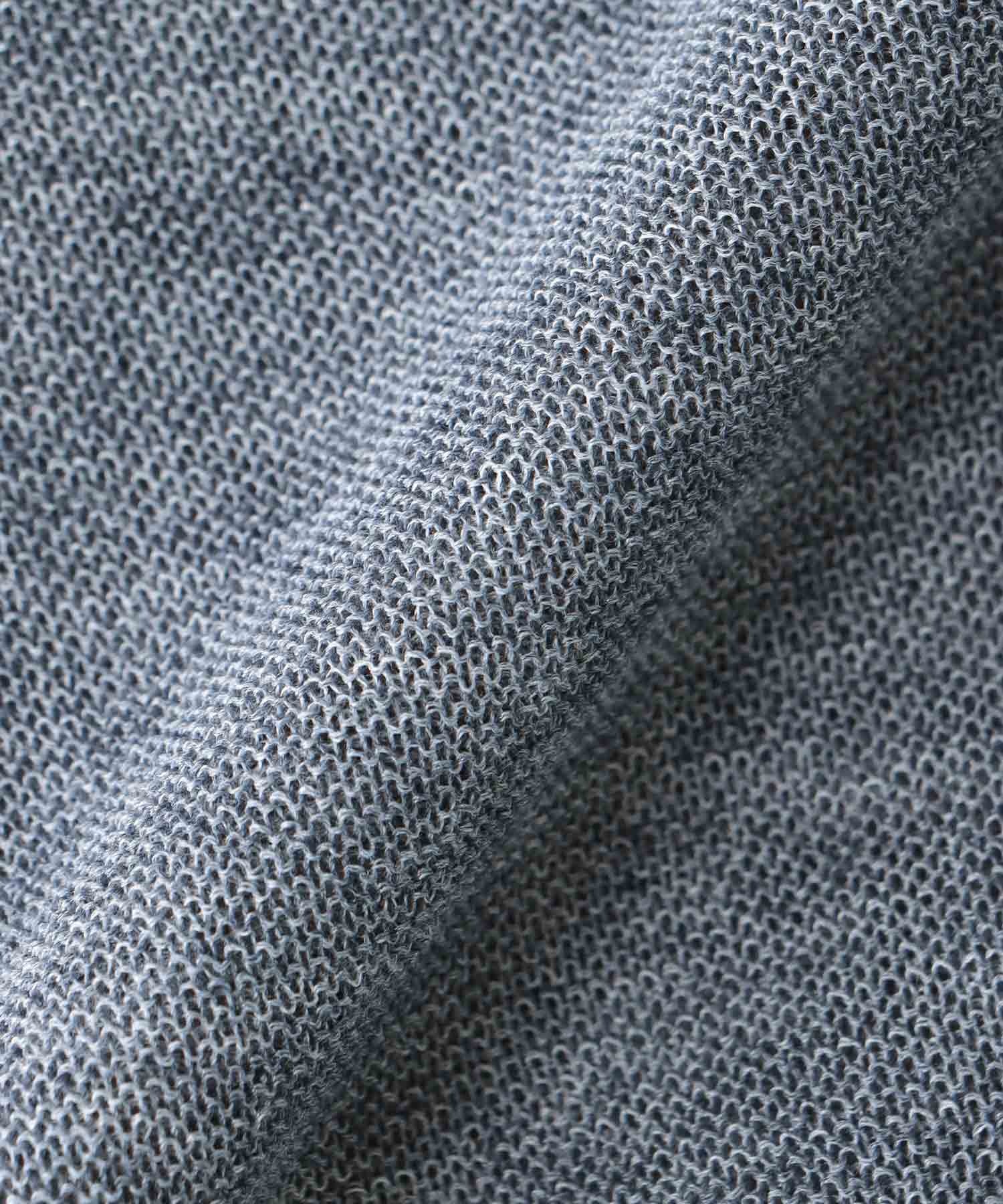 麻混ホールガーメントカーディガン