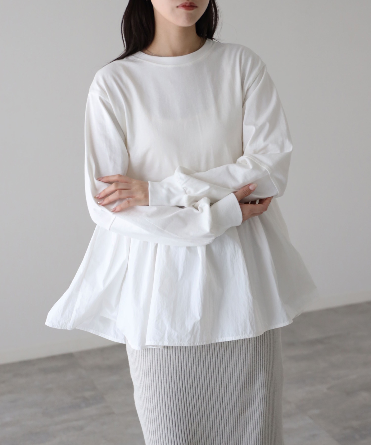 model：164cm. 着用サイズ：FREE