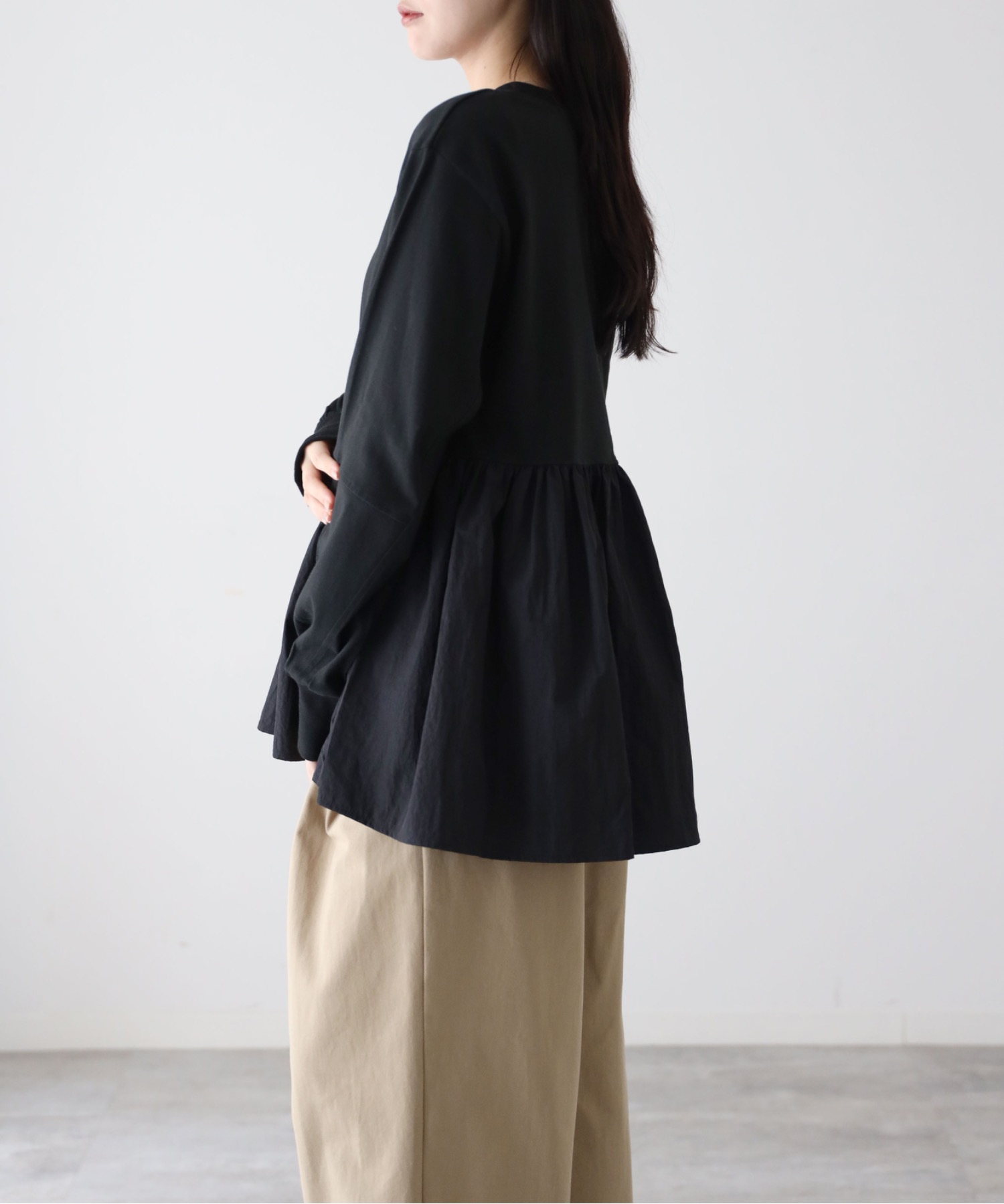 model：164cm. 着用サイズ：FREE