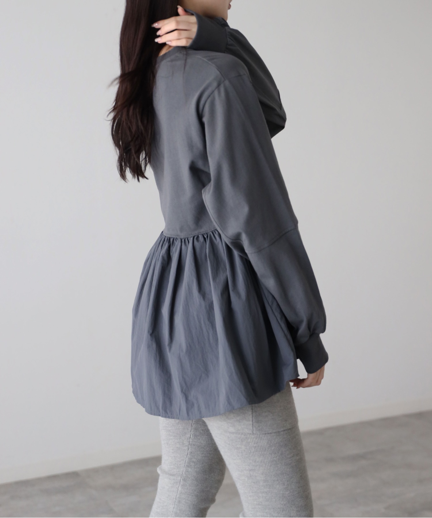 model：164cm. 着用サイズ：FREE