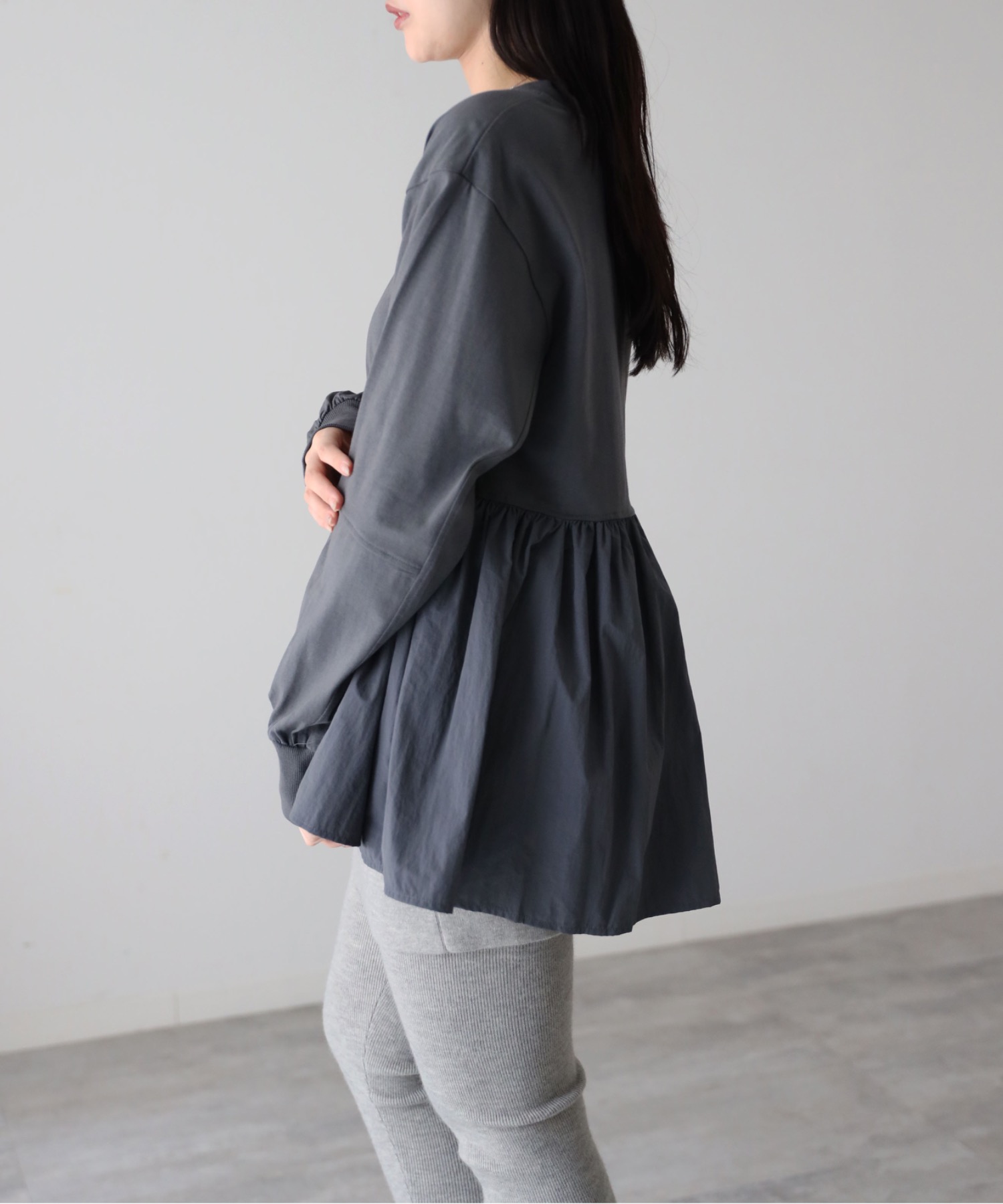 model：164cm. 着用サイズ：FREE