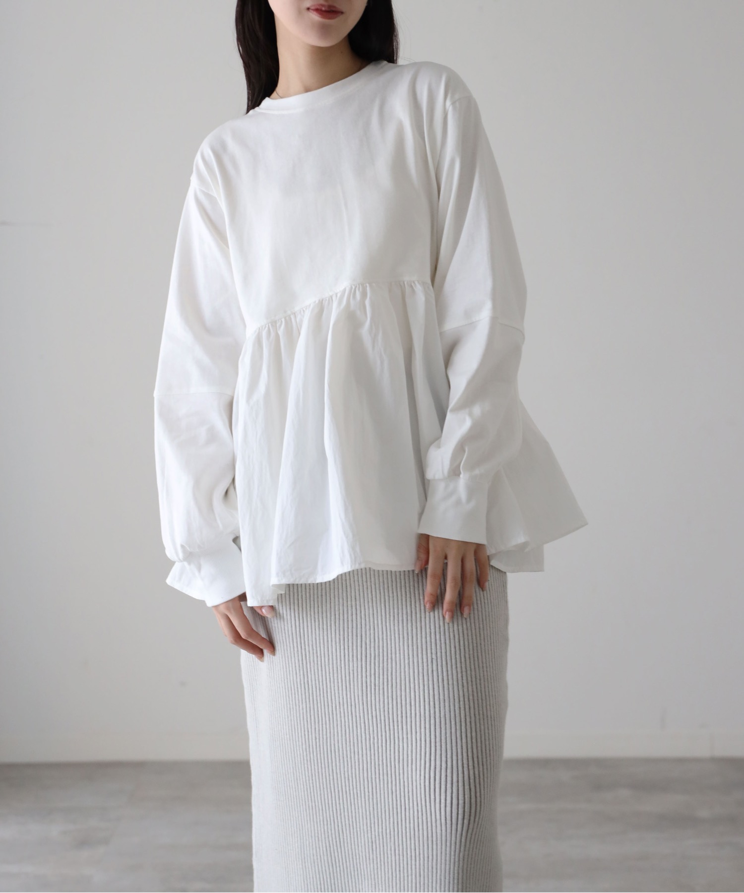 model：164cm. 着用サイズ：FREE