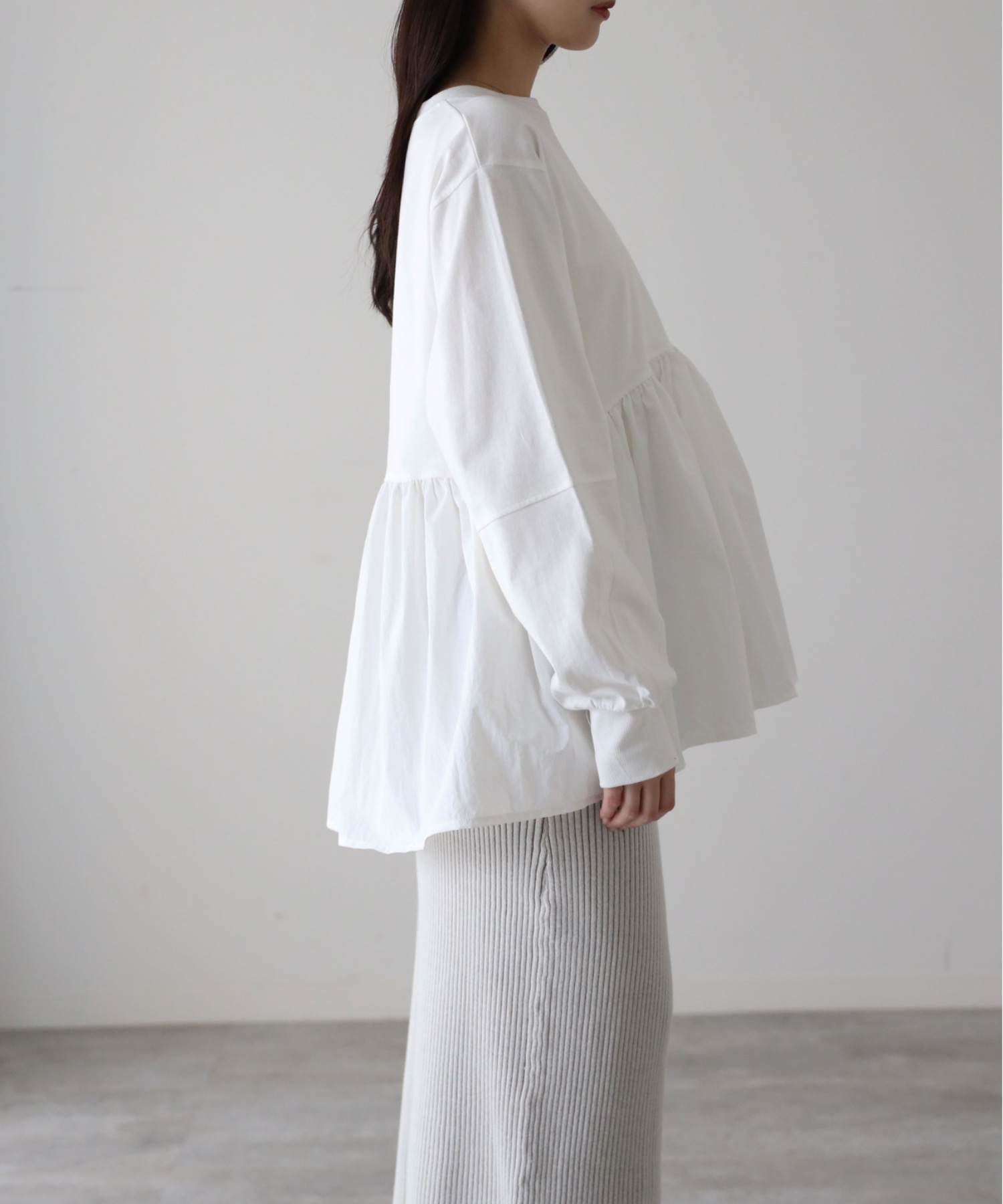 model：164cm. 着用サイズ：FREE