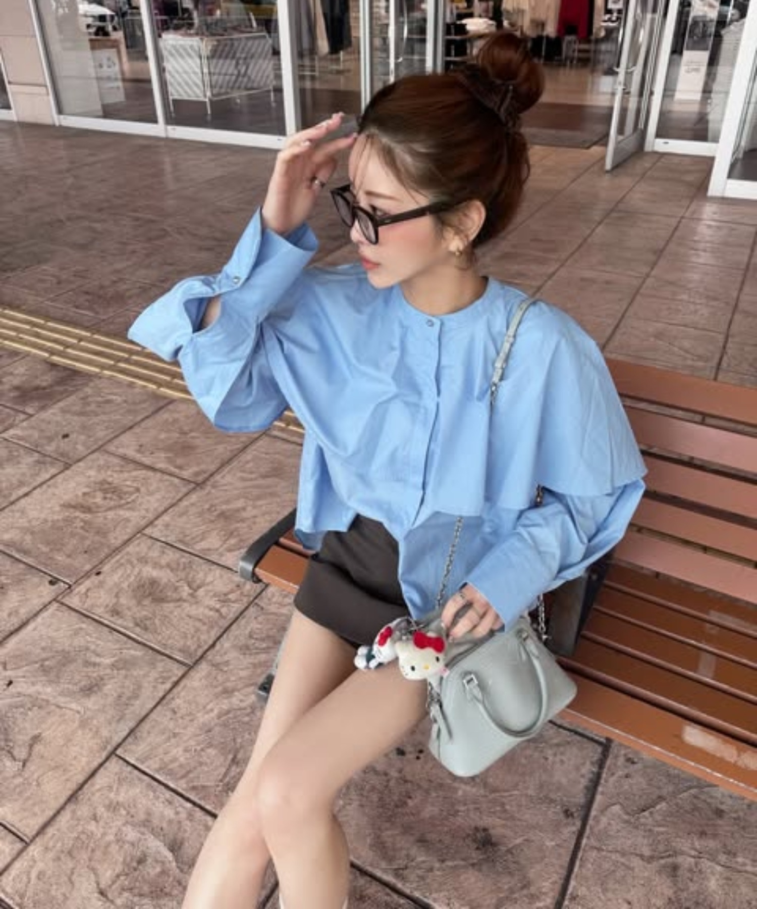 model：H157 着用サイズ：FREE