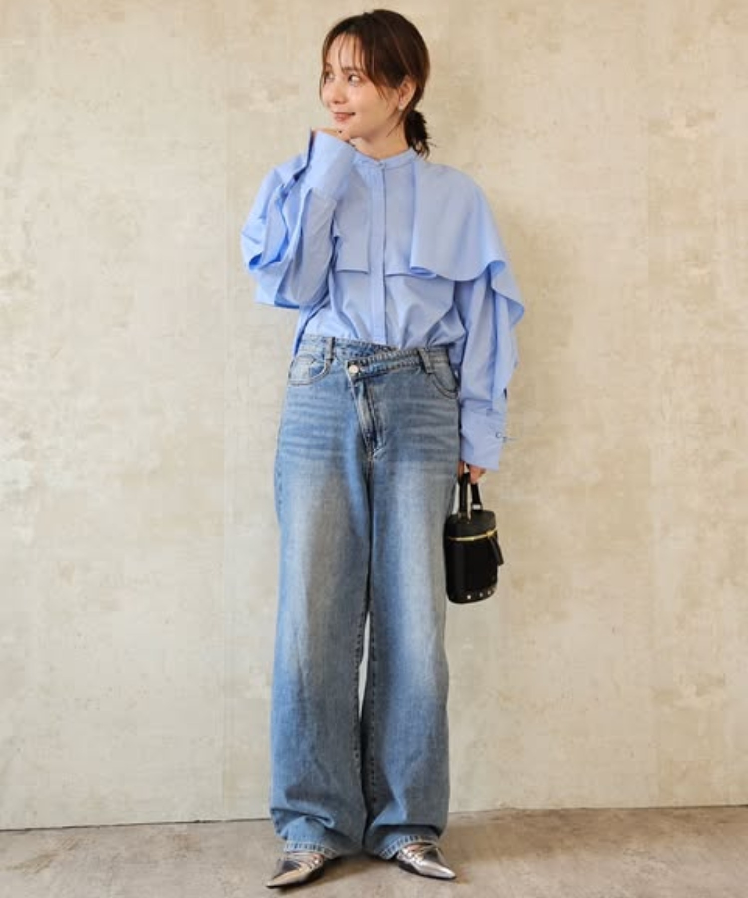 model：H160 着用サイズ：FREE