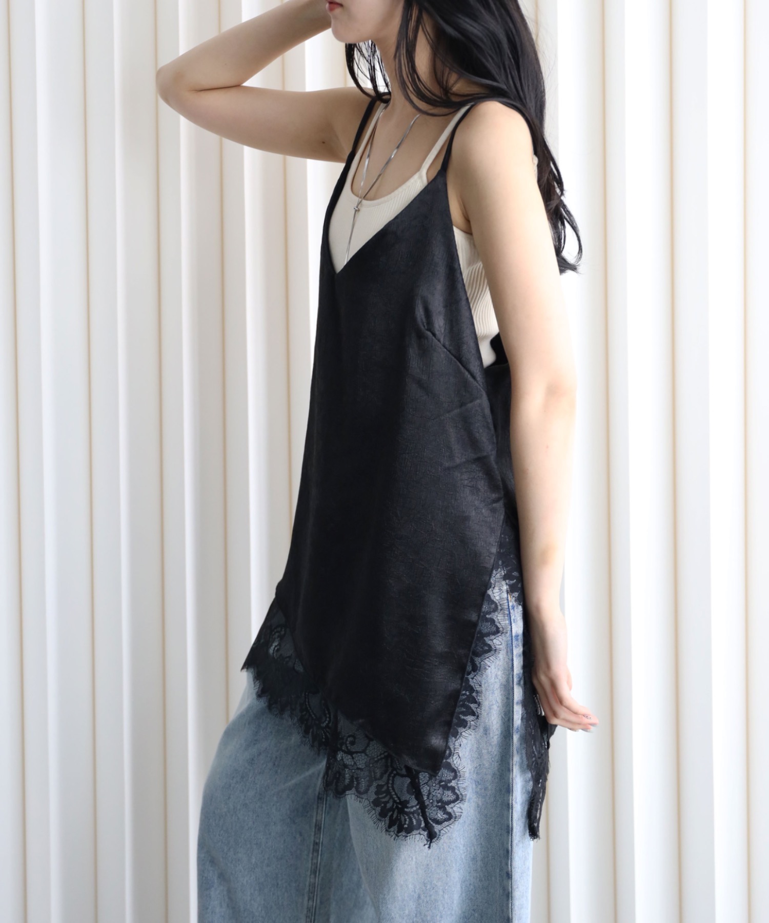 model：164cm. 着用サイズ：FREE