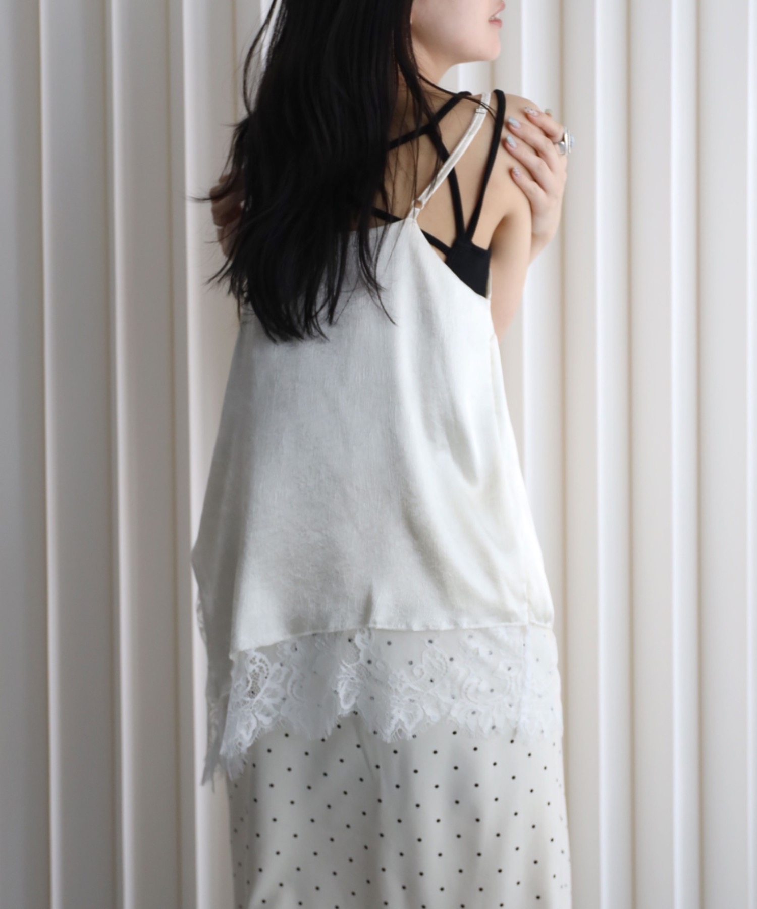 model：164cm. 着用サイズ：FREE