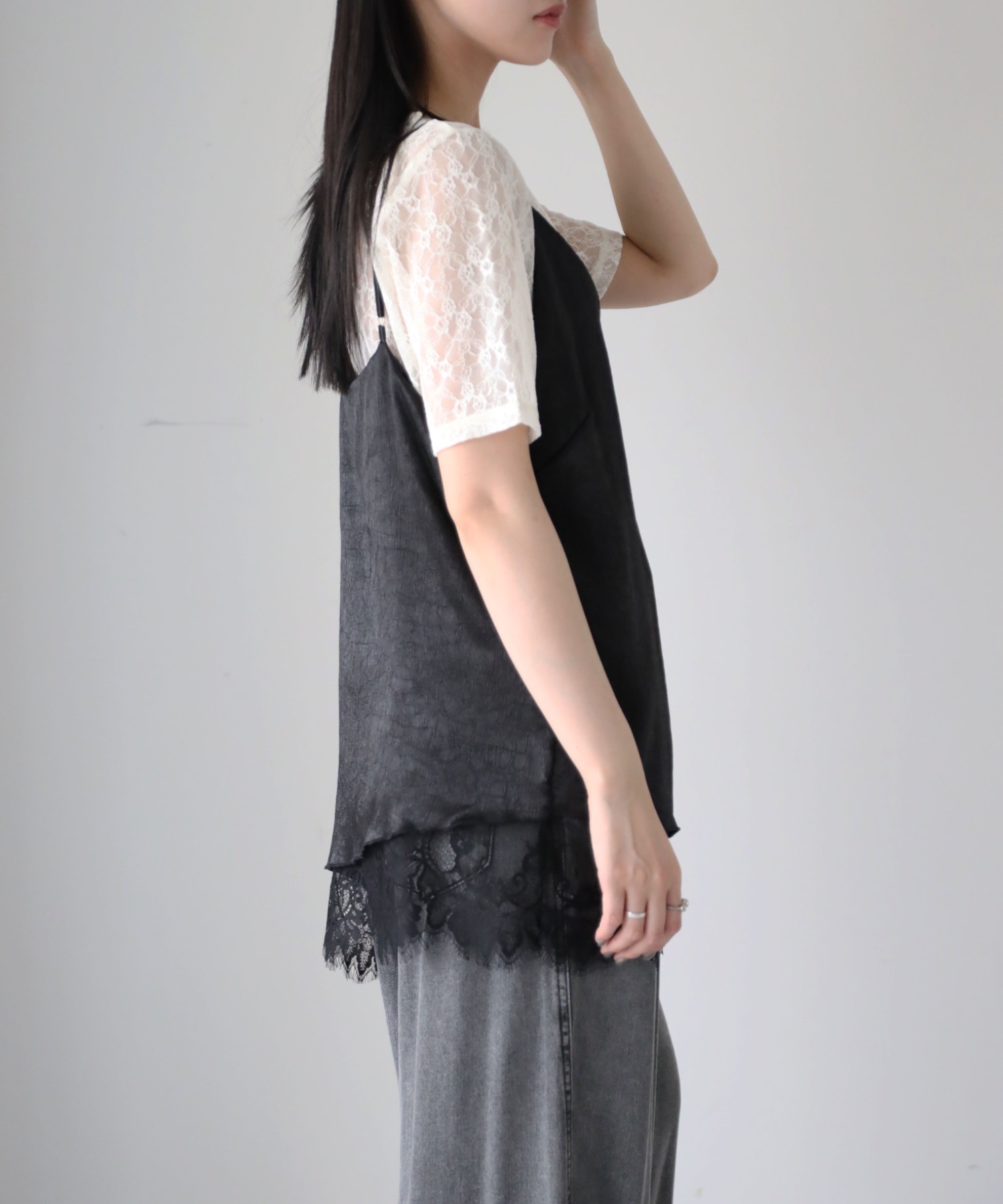model：164cm. 着用サイズ：FREE