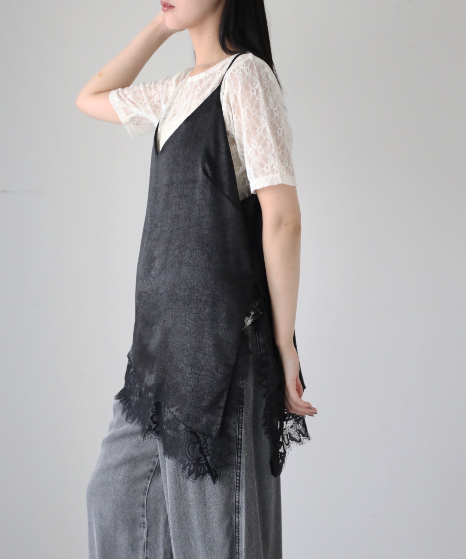 model：164cm. 着用サイズ：FREE