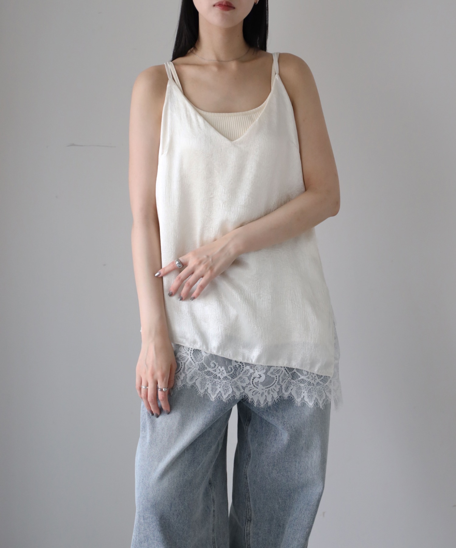 model：164cm. 着用サイズ：FREE