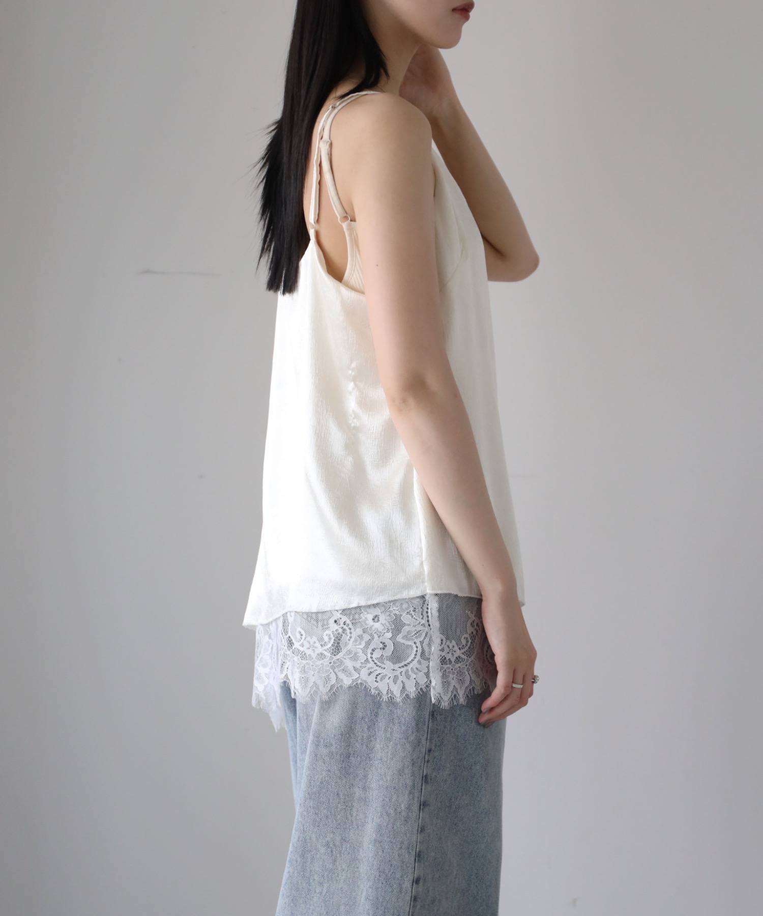 model：164cm. 着用サイズ：FREE