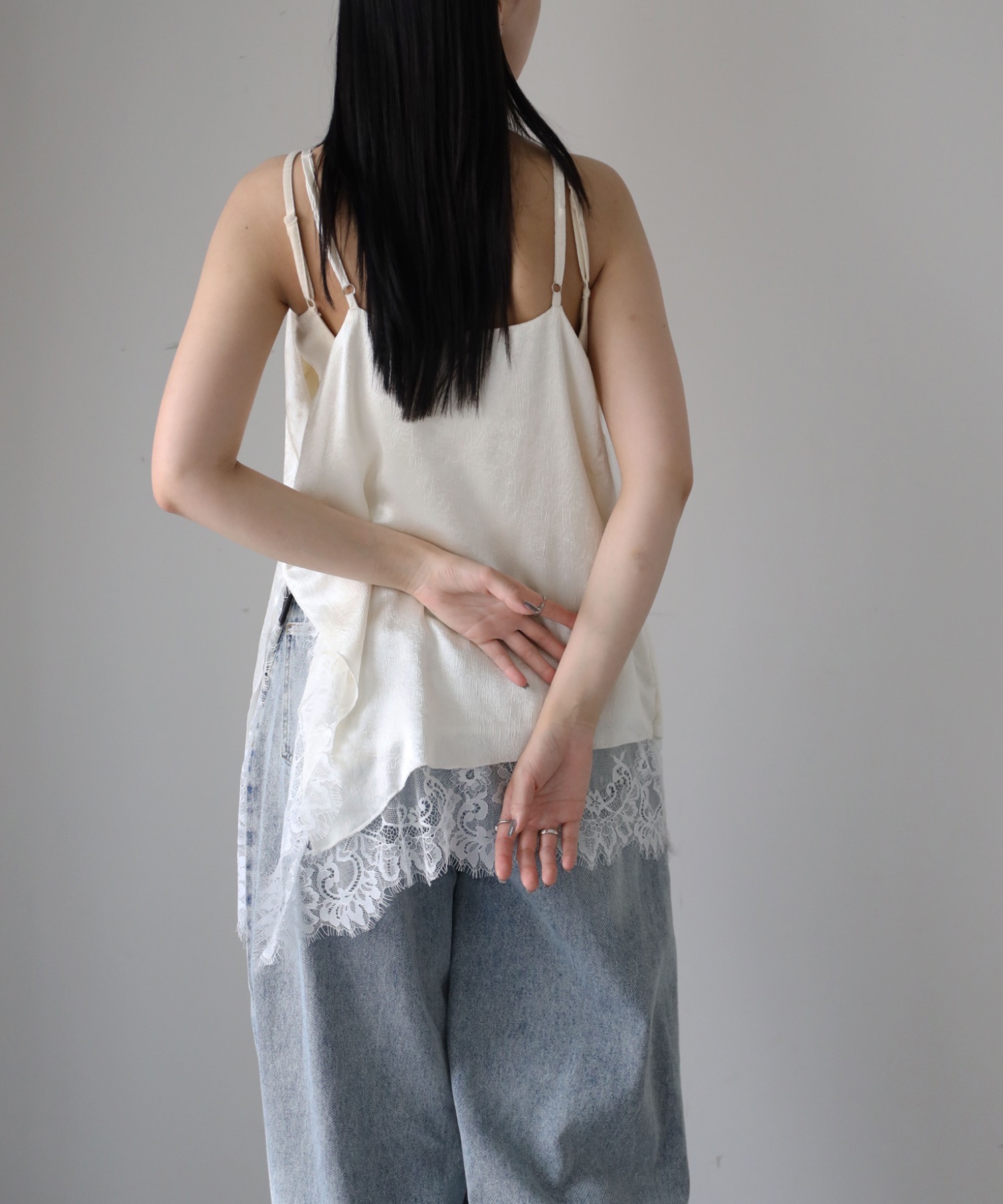 model：164cm. 着用サイズ：FREE