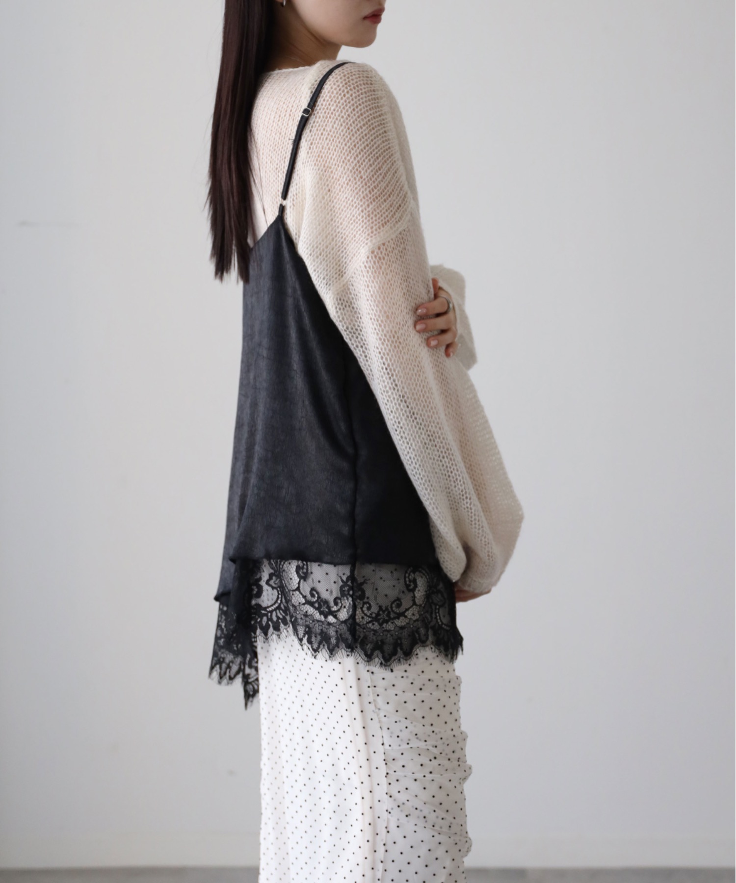 model：164cm. 着用サイズ：FREE