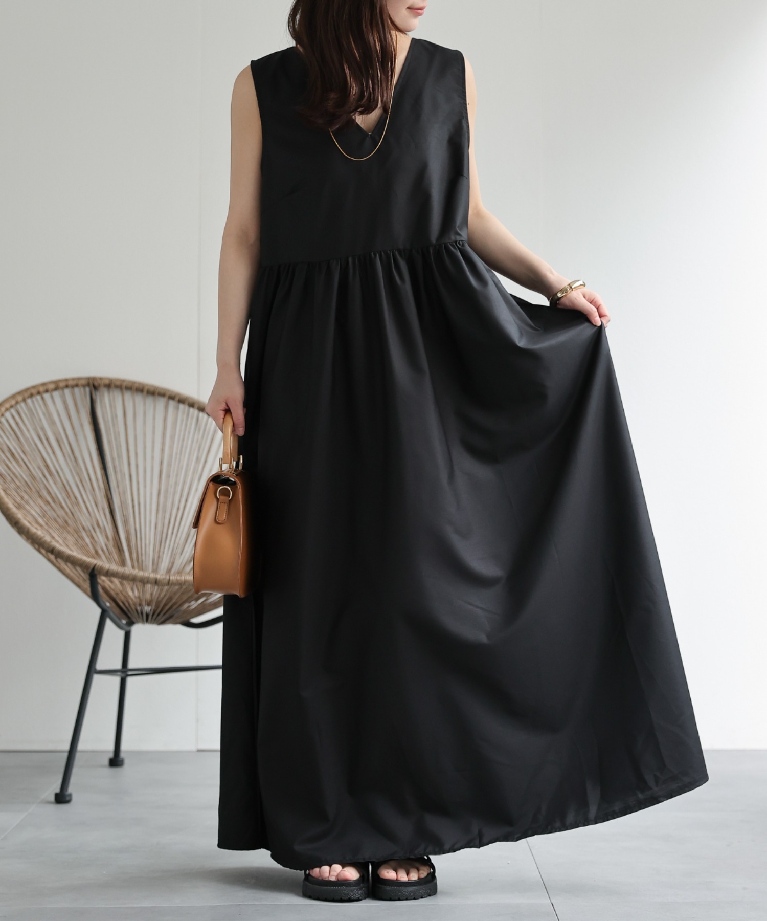 model：156cm 着用サイズ：FREE