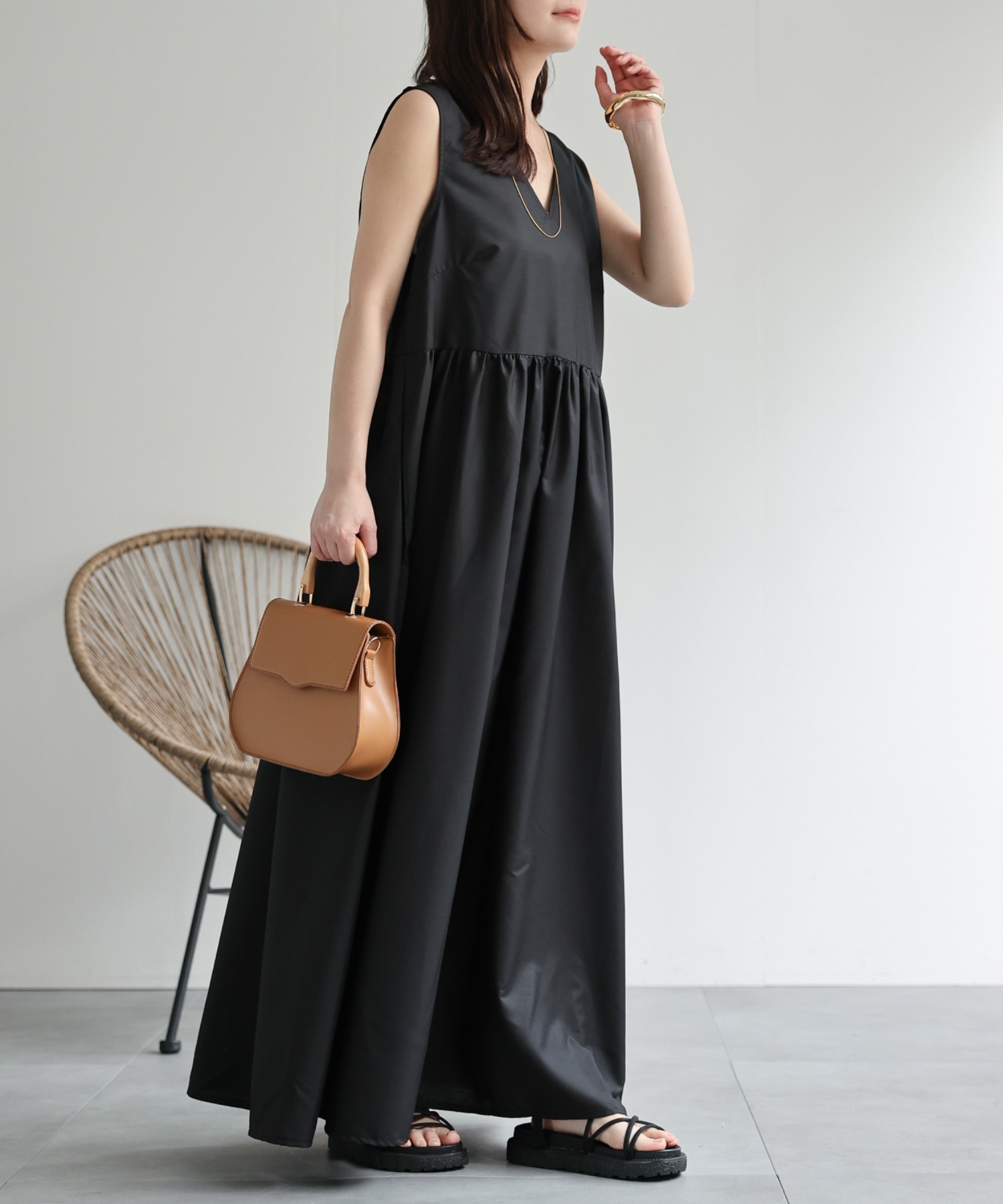 model：156cm 着用サイズ：FREE
