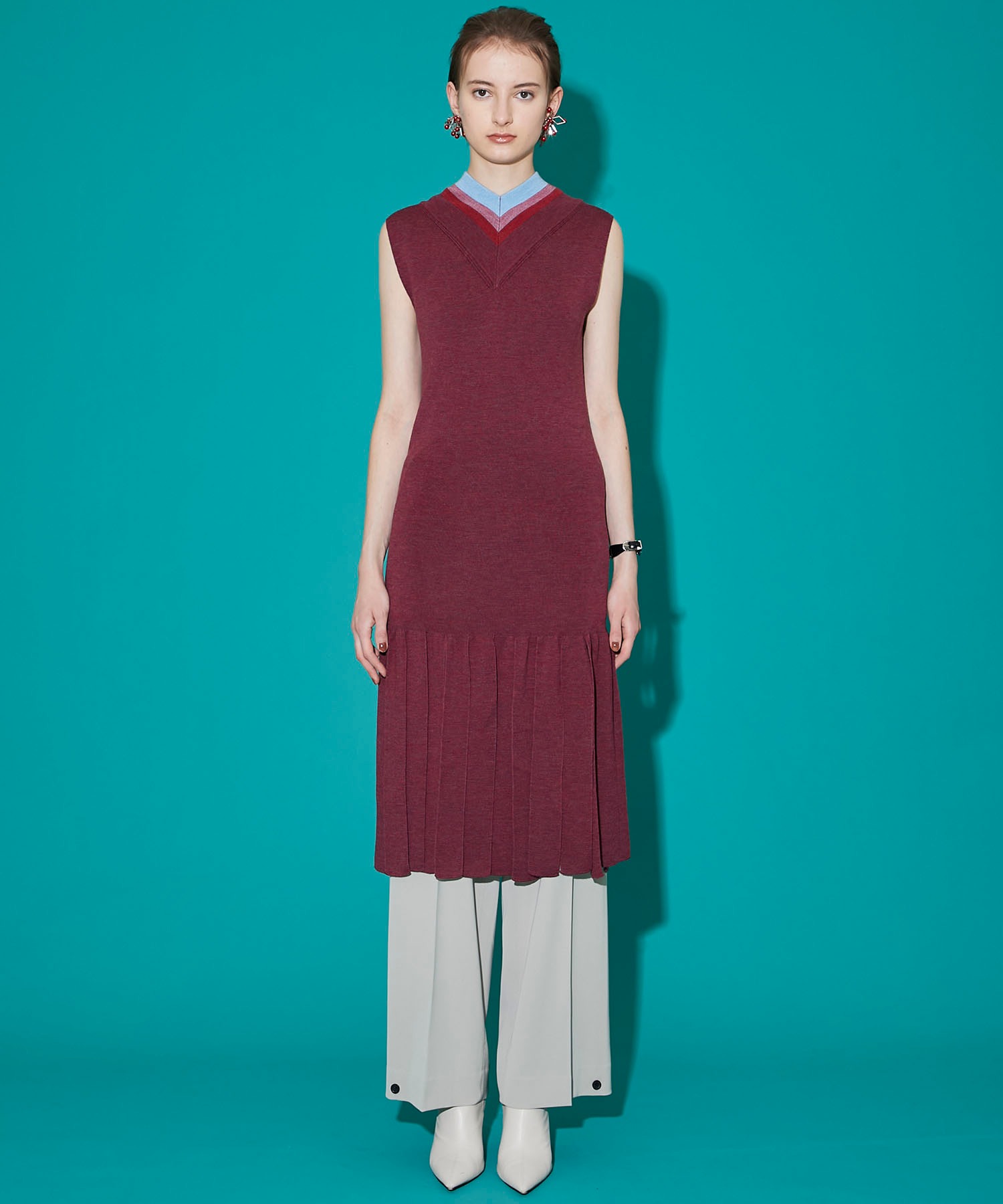 フリンジニットドレス Fringe Knit Dress Tp92 Xh7 Reshad Edu Af